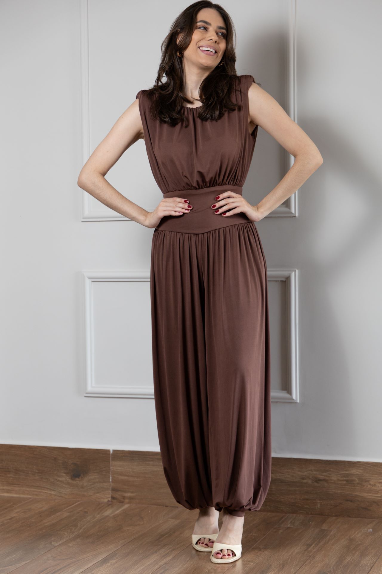 Macacão Taciane - Marrom