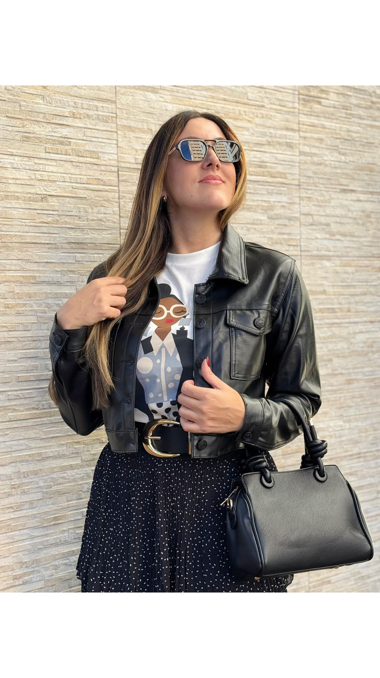 Bolsa Hello Preta - Jaqueline Silveira Boutique