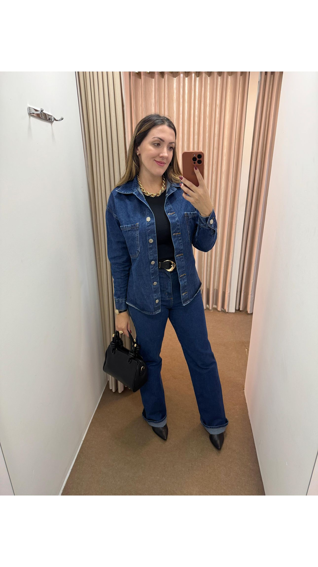 Calça Jeans Reta - Jaqueline Silveira Boutique