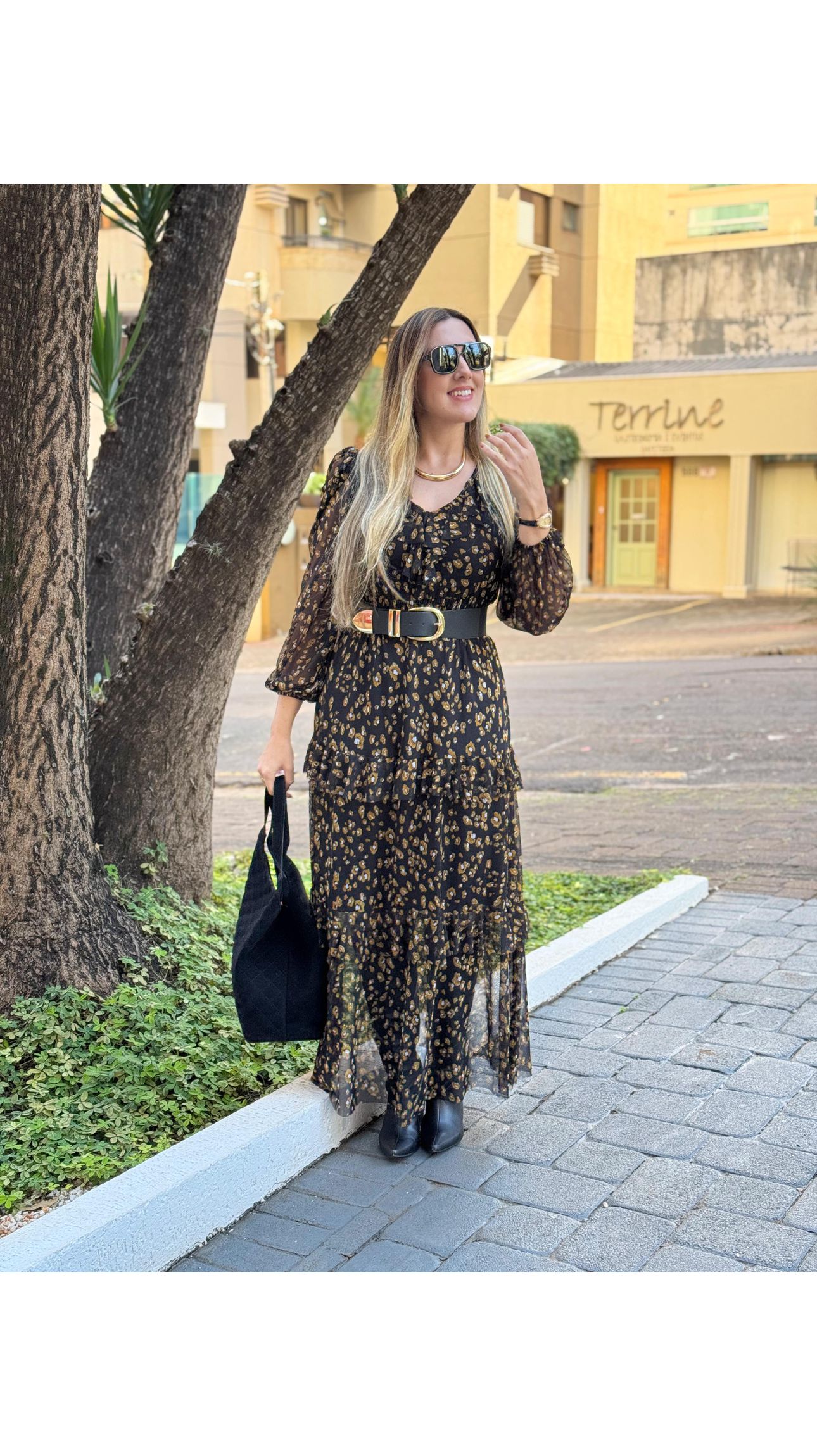 Vestido Gabi Preto - Jaqueline Silveira Boutique