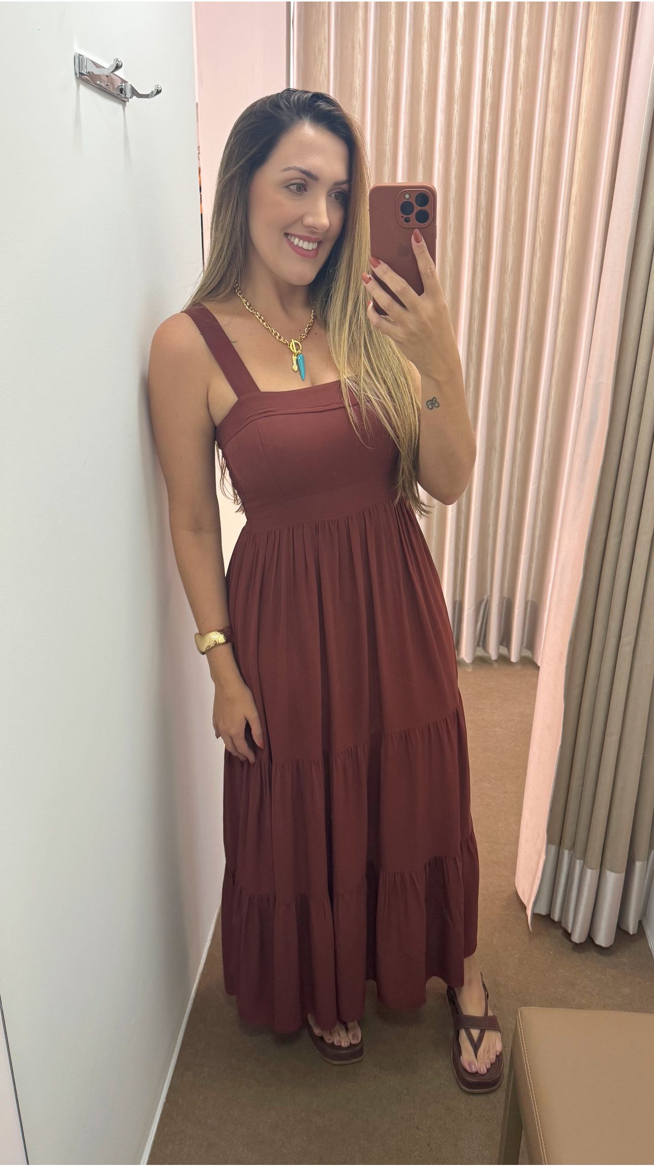 Vestido Agata Marrom - Jaqueline Silveira Boutique