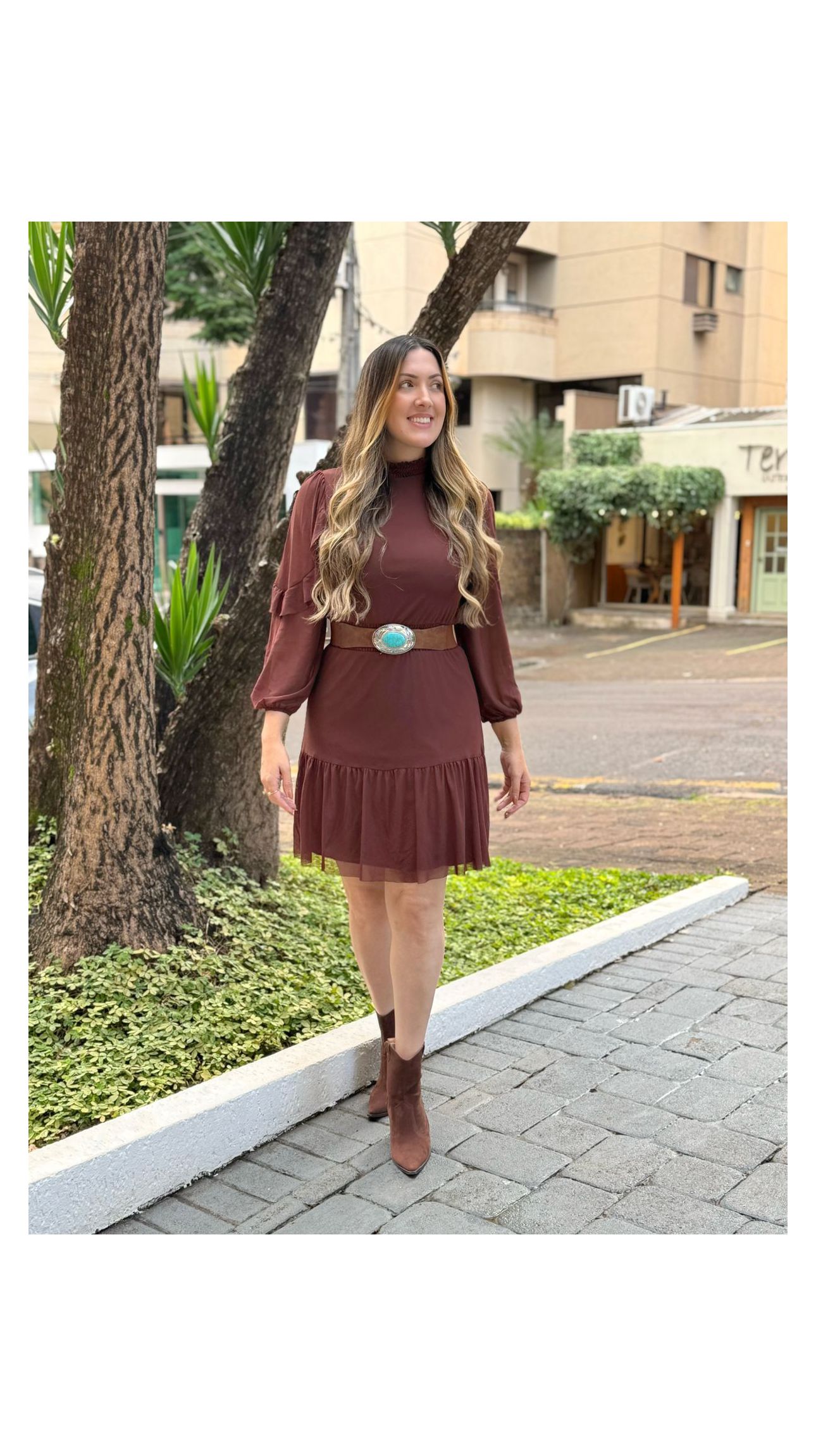 Vestido Raquel Marro... - Jaqueline Silveira Boutique