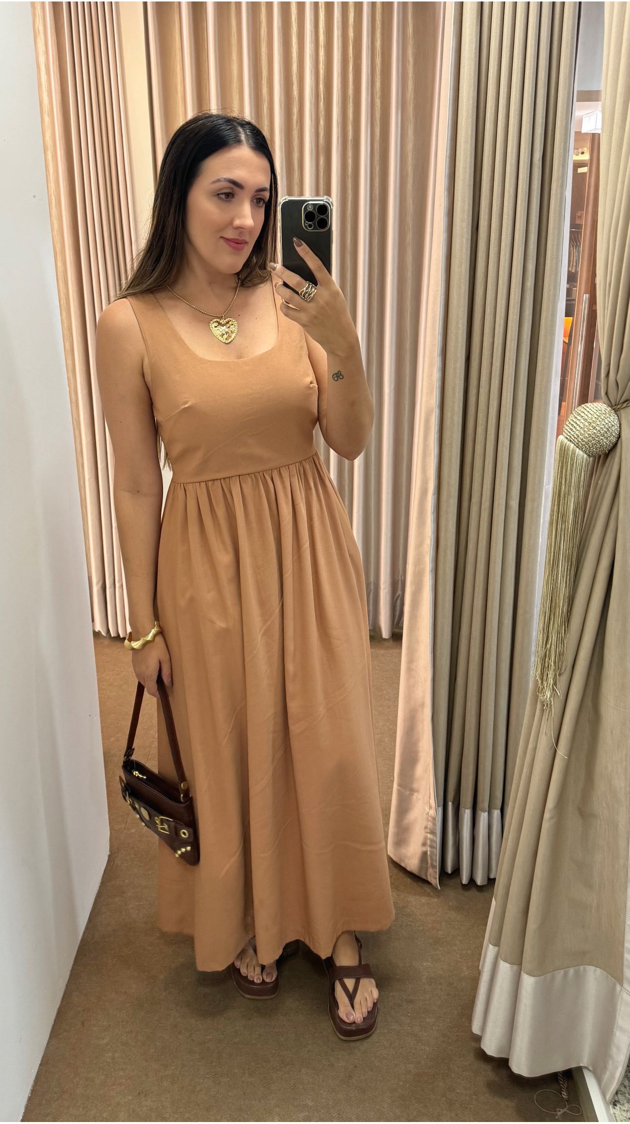 Vestido Luiza Nude - Jaqueline Silveira Boutique