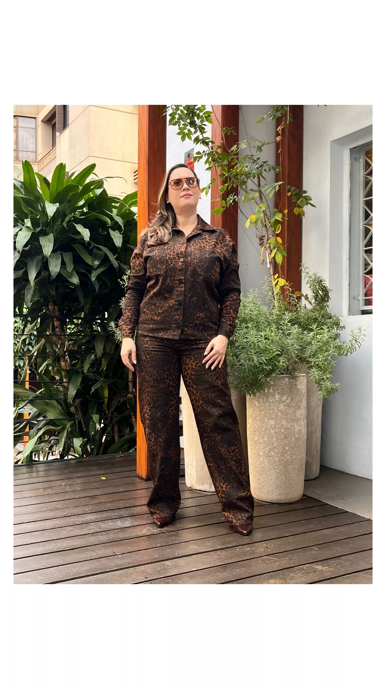Jaqueta Over Onça - Jaqueline Silveira Boutique