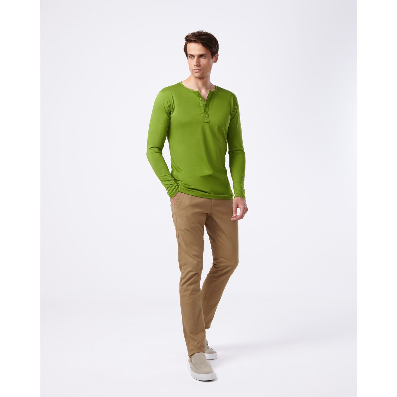 Cuello V Lucky Star Marca De Ropa Lucky Brand Camiseta Masculina - Main Image