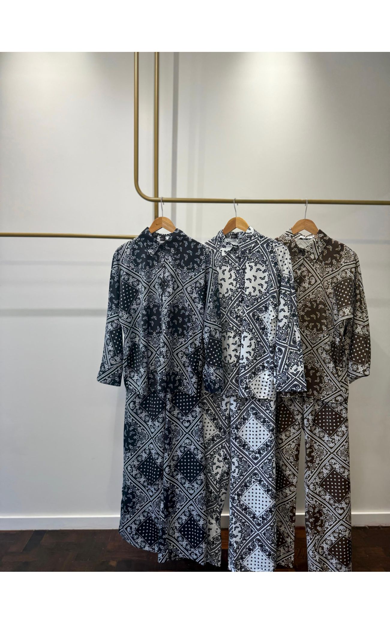 Conjunto Paisley - Preto 