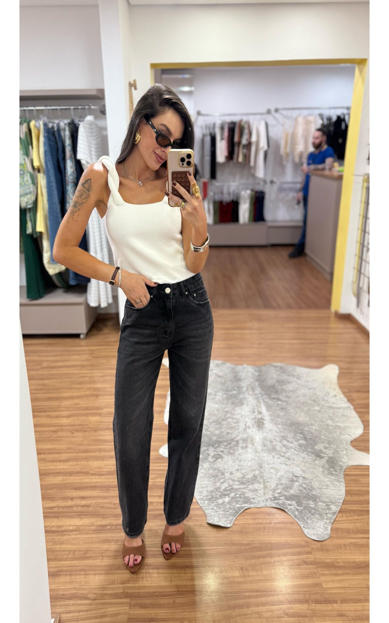 Cropped Alça Roll Trançada - Marsala 