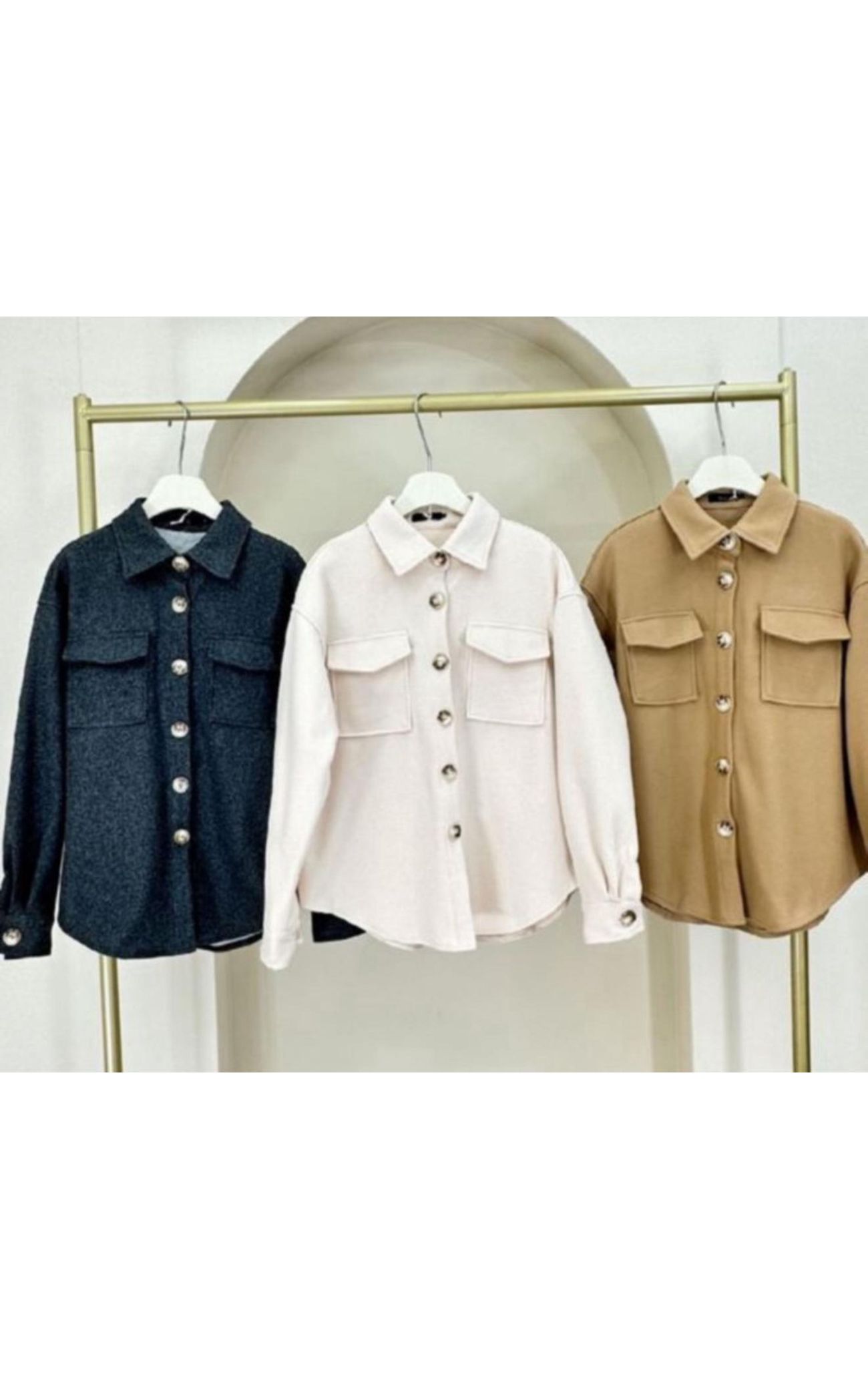 Maxi Camisa Lã Batida  - Camel 