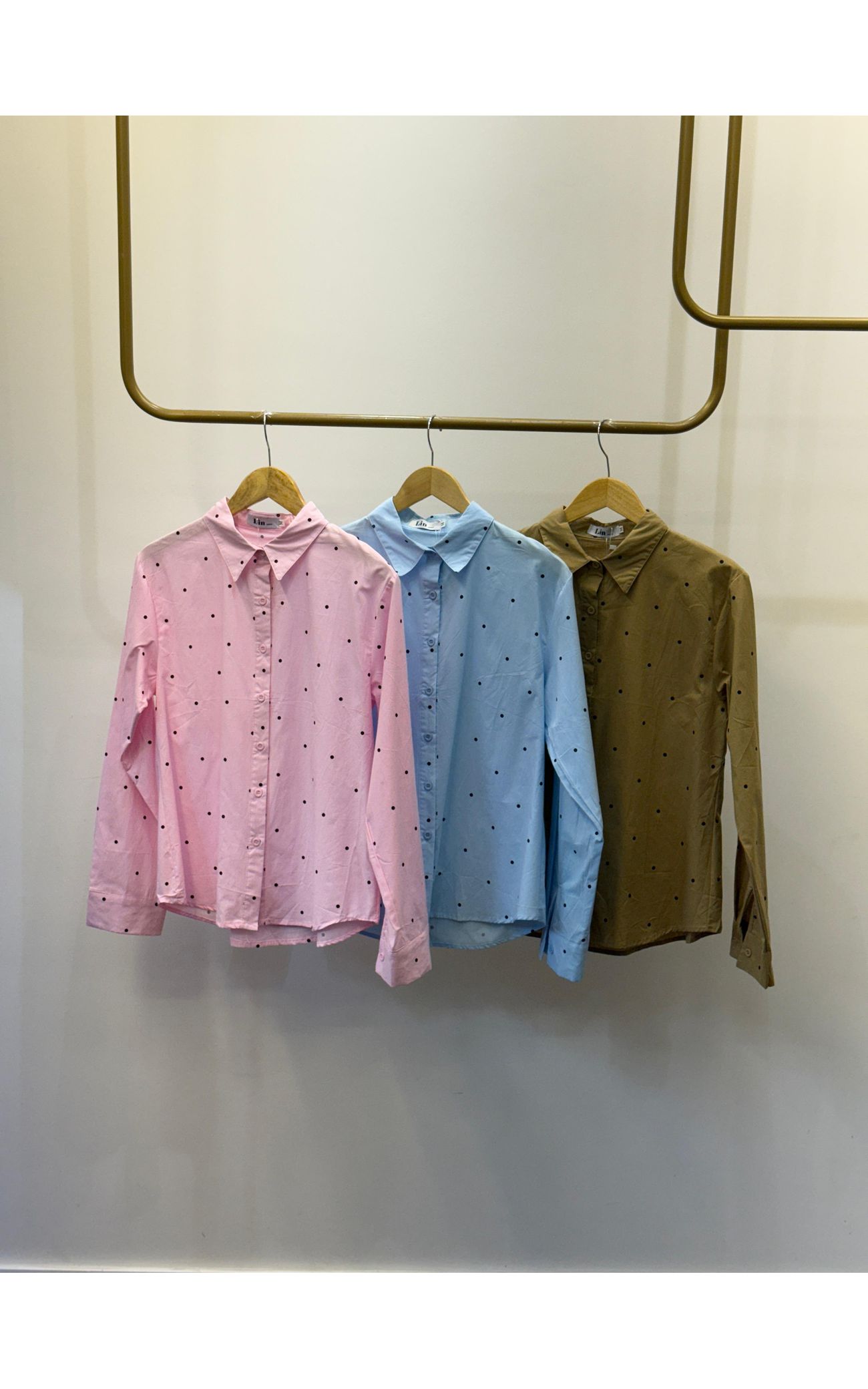 Camisa Poá - Preview Spring - Azul Bebê 