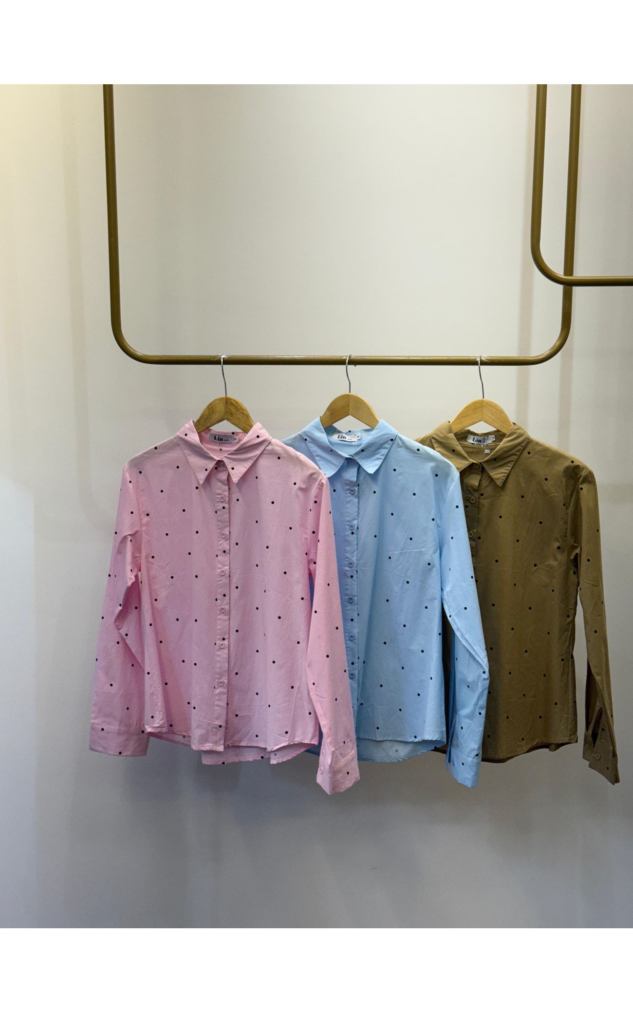 Camisa Poá - Preview Spring - Azul Bebê 