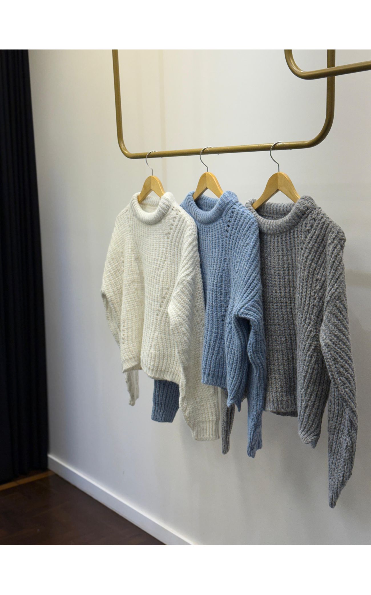 Blusa Tricot Noruega - Off-White Mescla