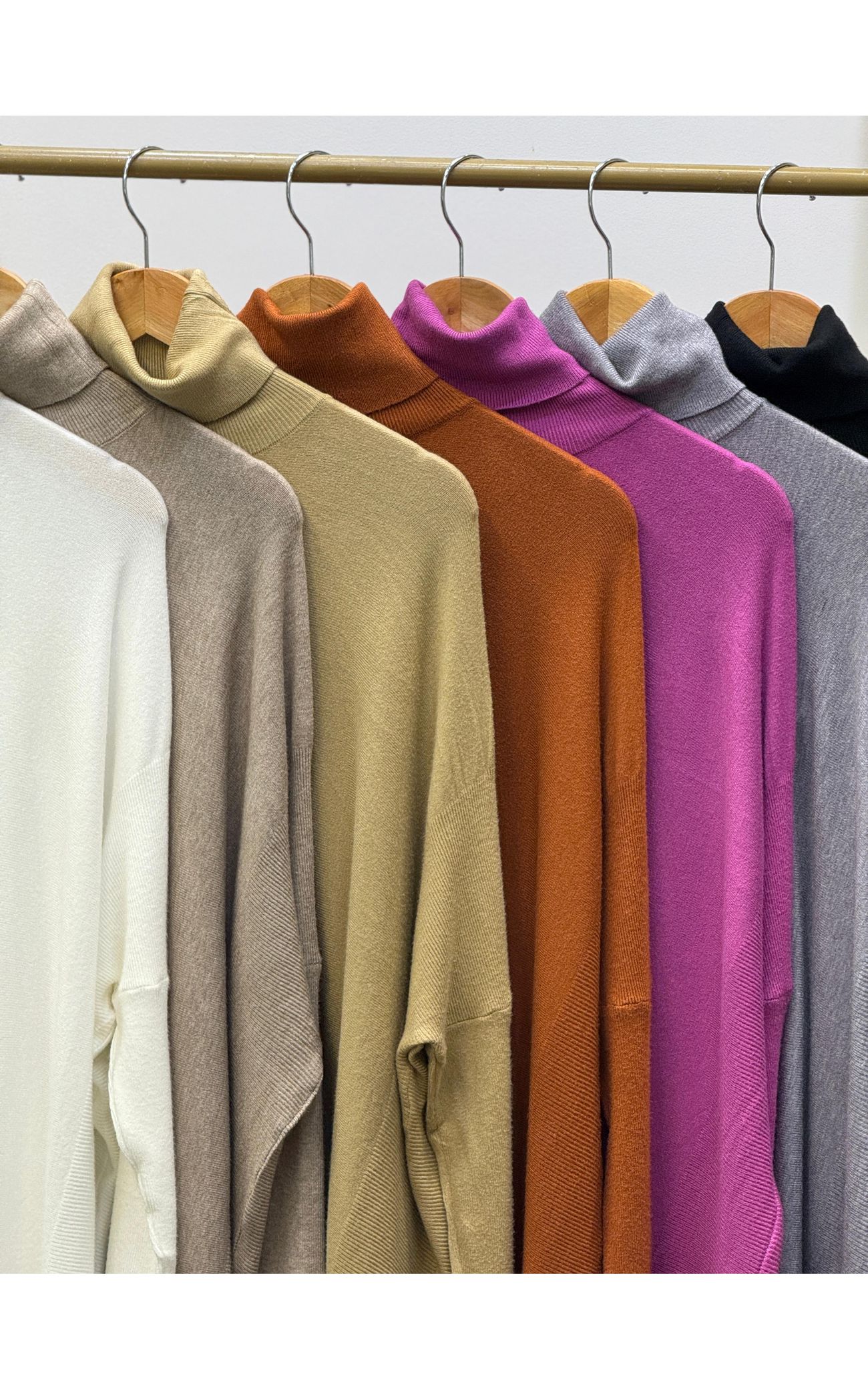 Blusa Ampla Fio Modal de Mangas Mais Justas - Bege