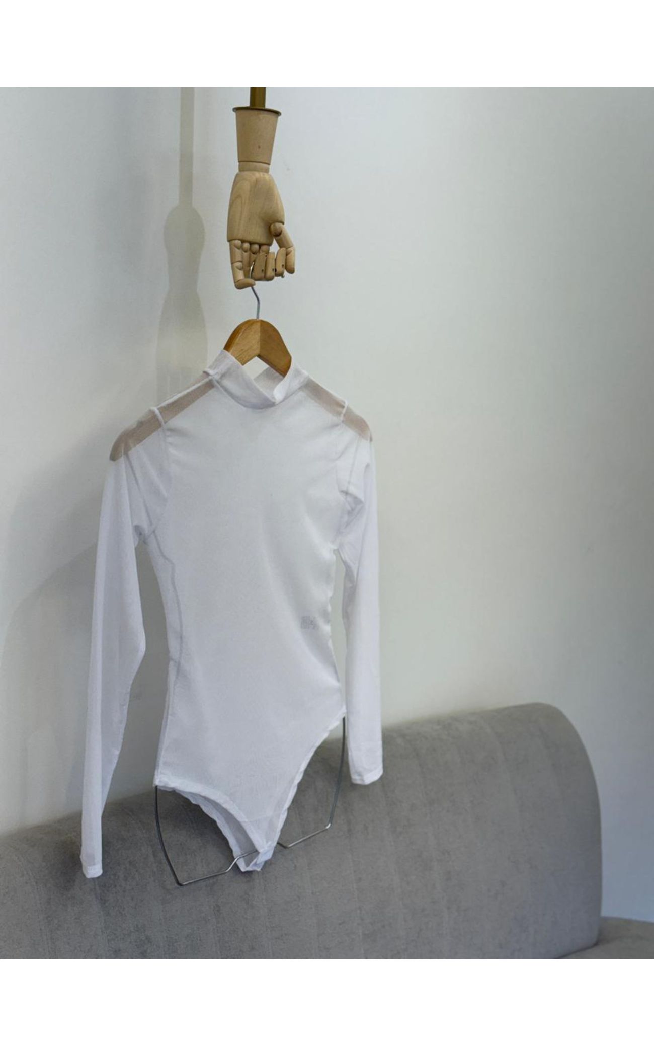Body Tule Branco 