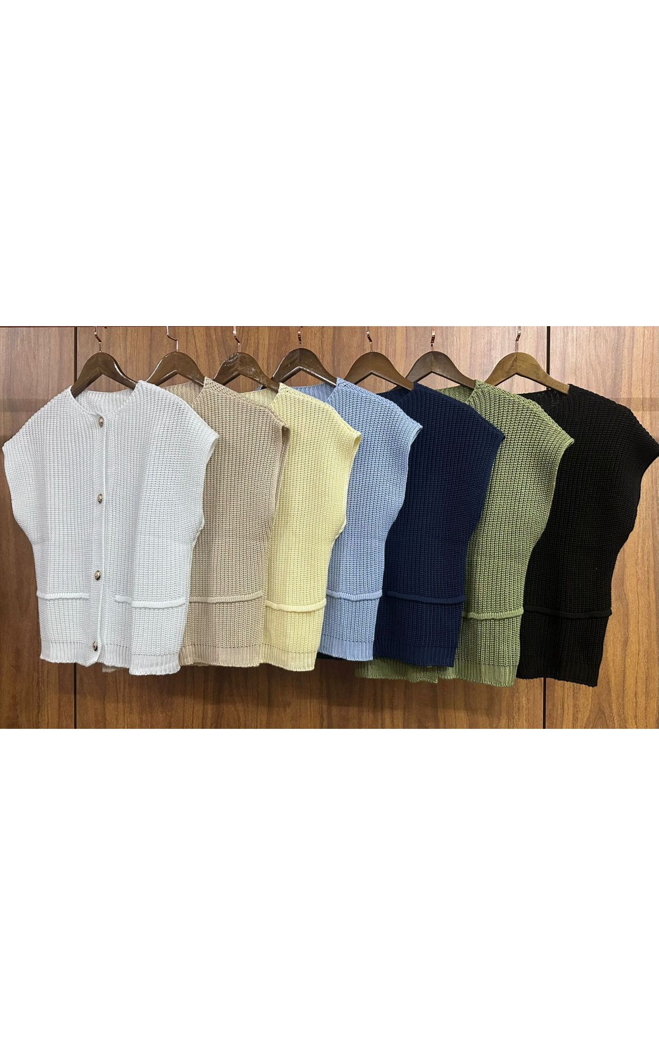 Colete Tricot Malásia - Azul Bebê 