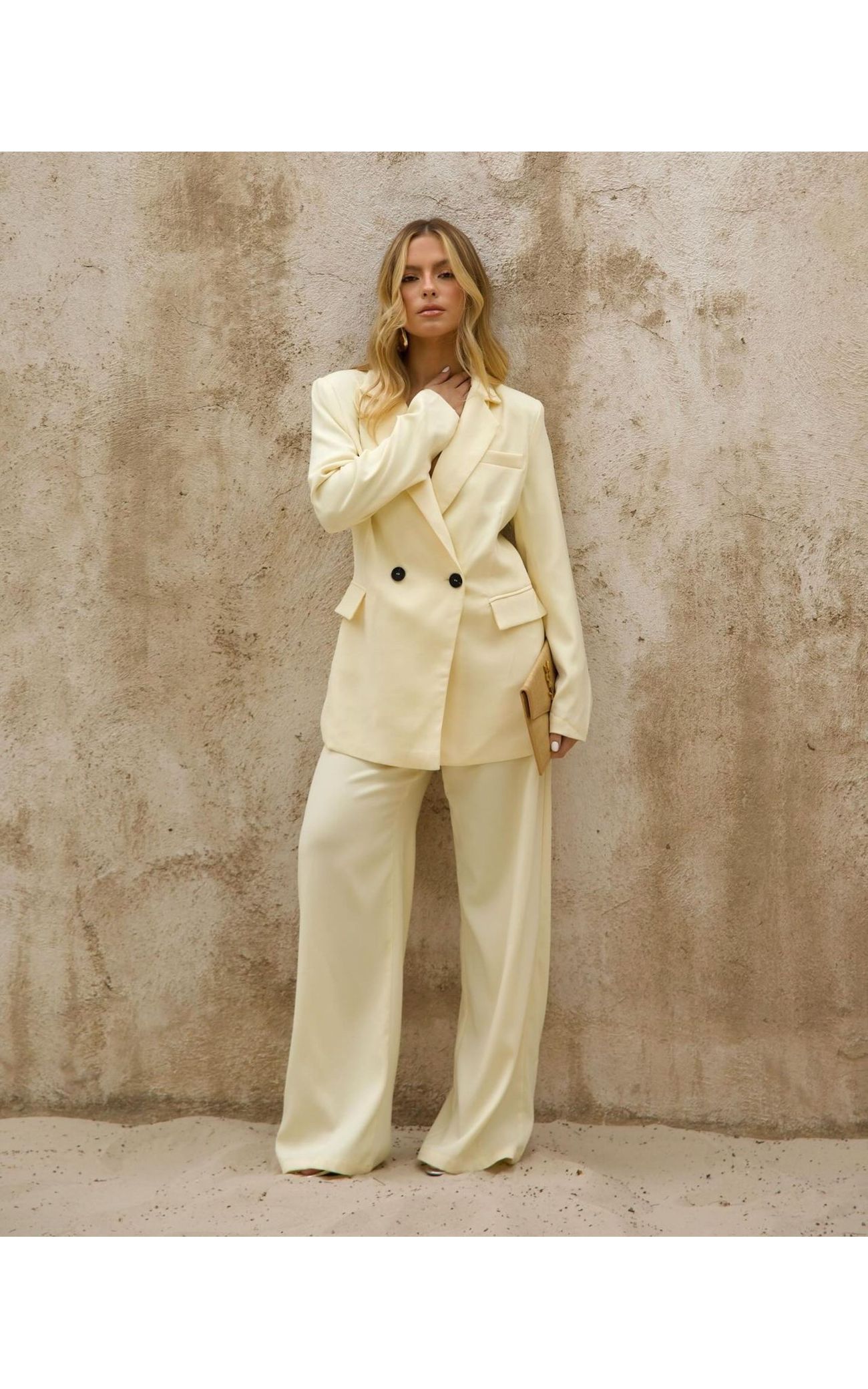 Blazer Alfaiataria Karine - Amarelo Manteiga