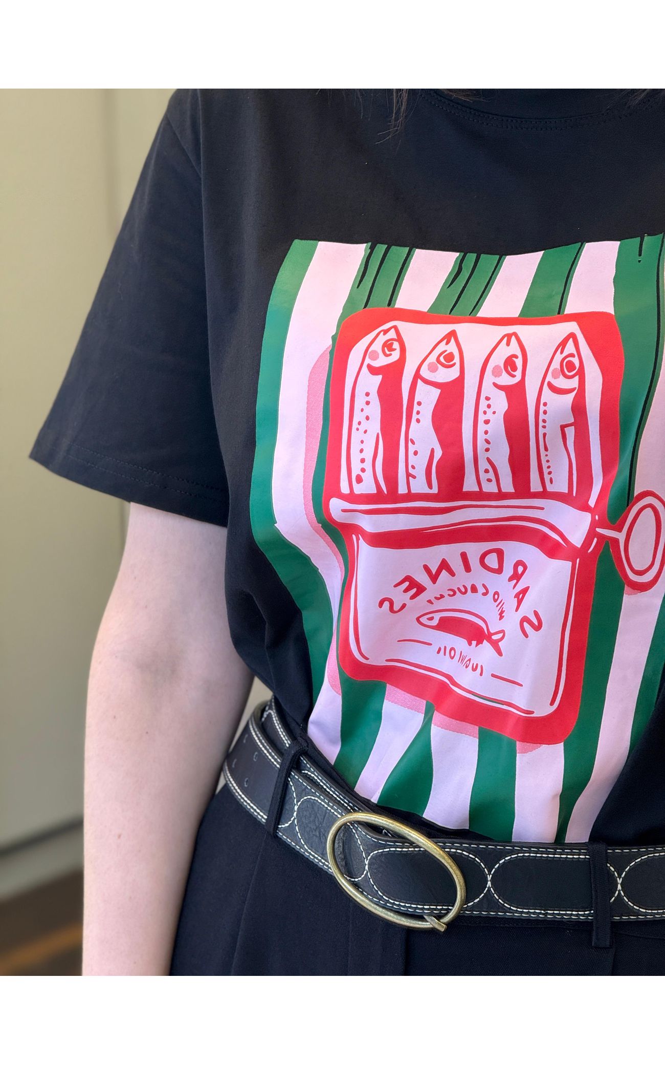 T-shirt Sardines - Preta