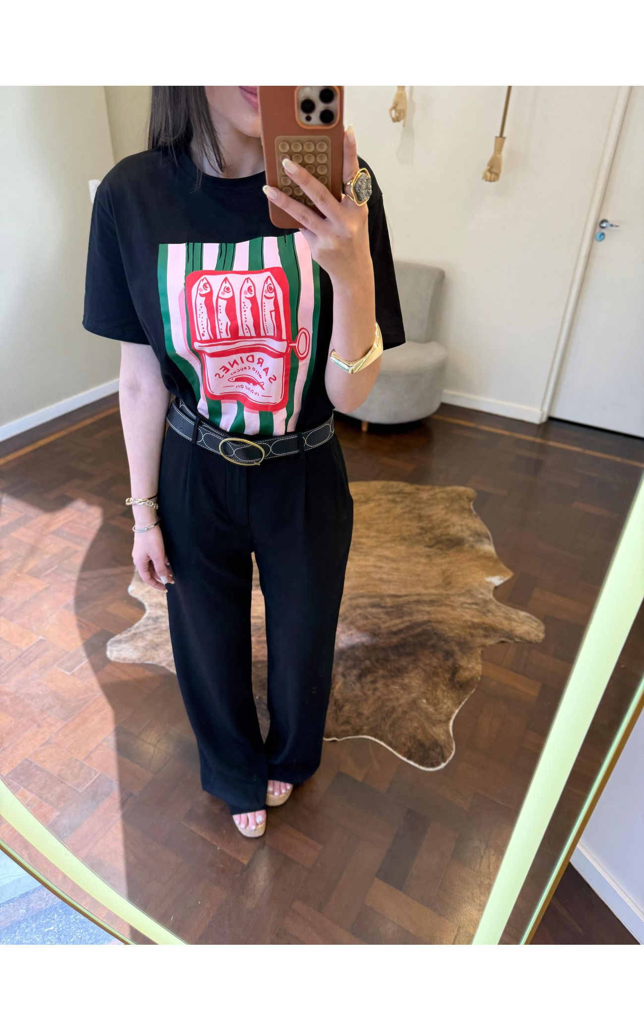 T-shirt Sardines - Preta