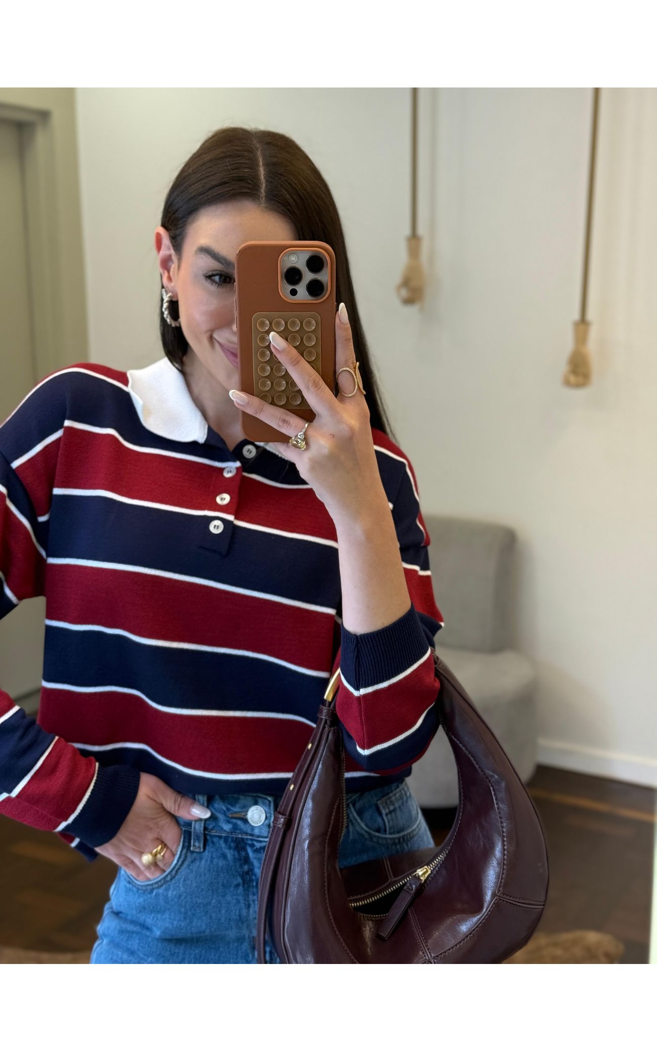 Camisa Polo Fio Modal Listrada 