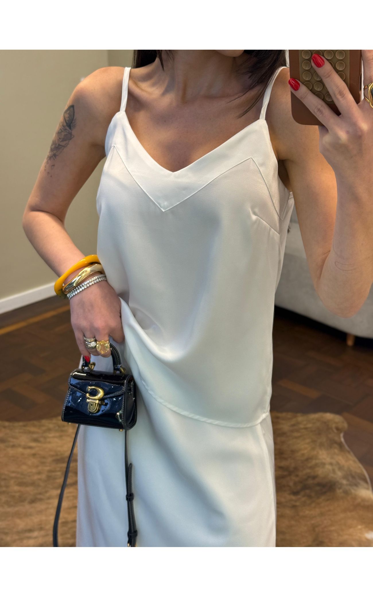Regata Cetim Érika - Off White