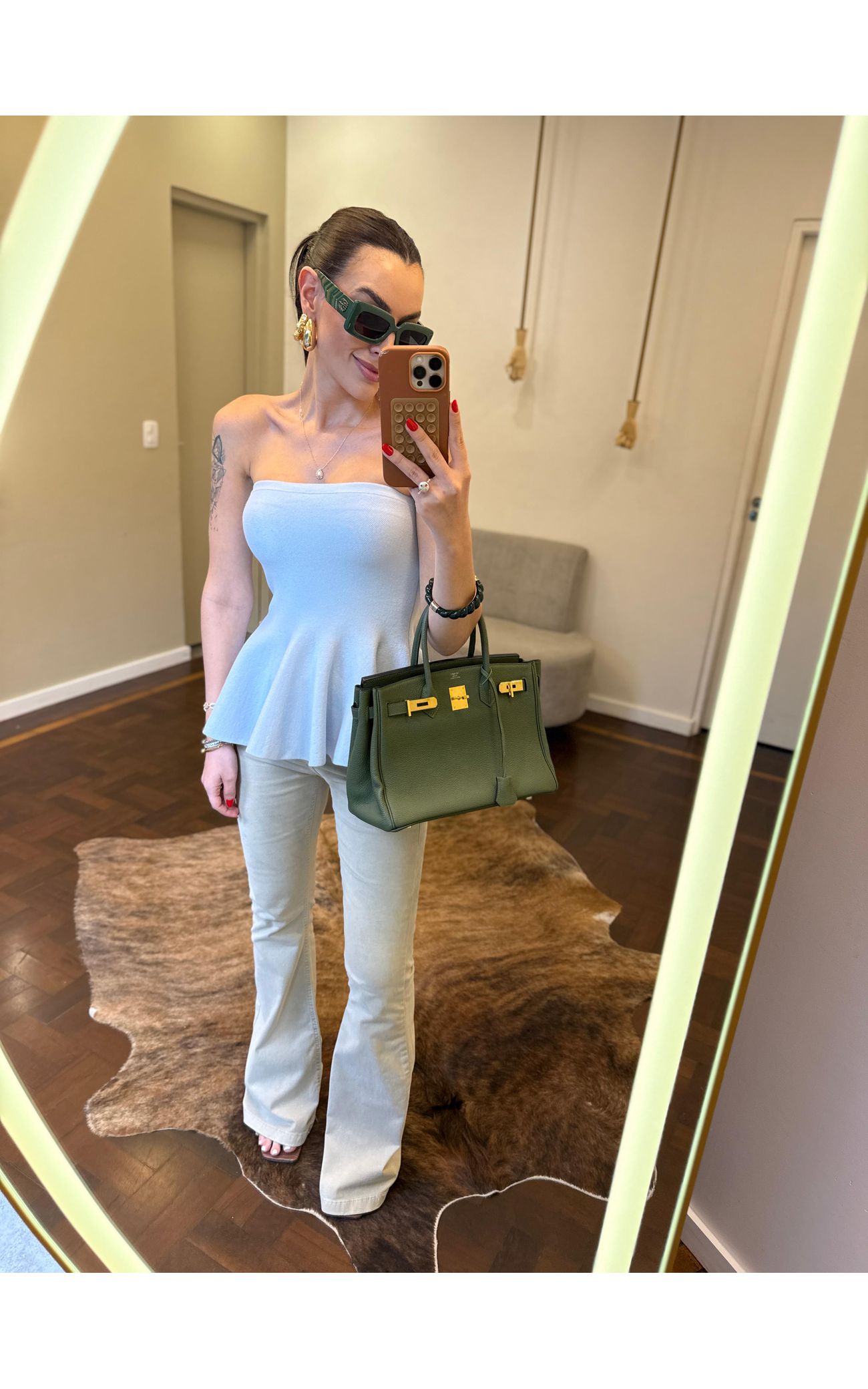 Tomara que Caia Tricot Peplum - Azul Marinho