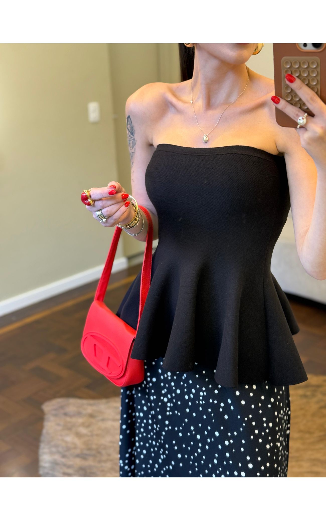 Tomara que Caia Tricot Peplum - Amarelo Manteiga