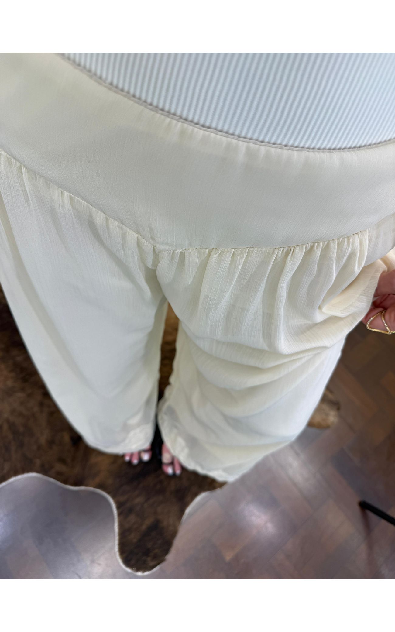 Calça Aladim 2 em 1 - Baunilha 