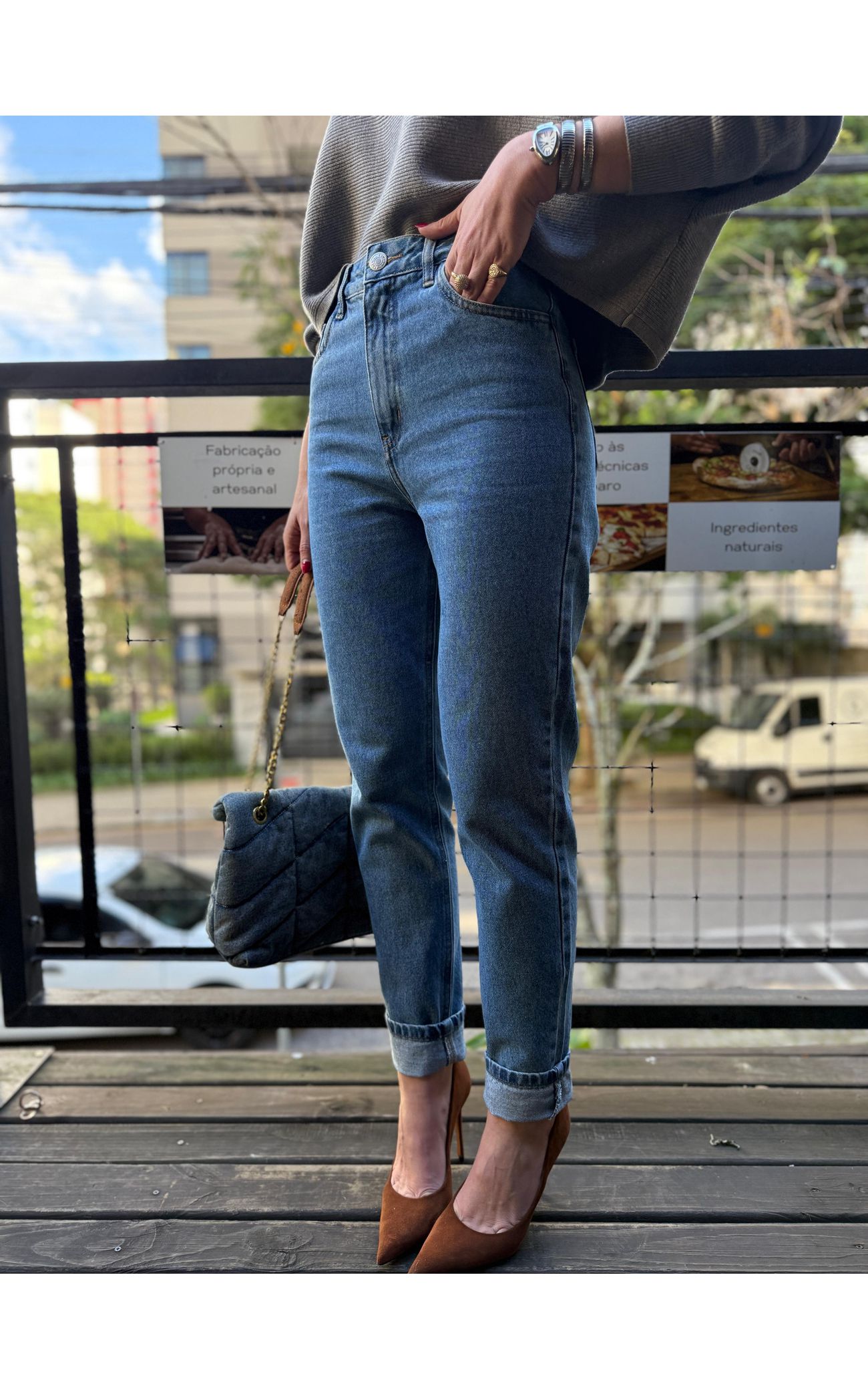 Calça Jeans Mom Classic