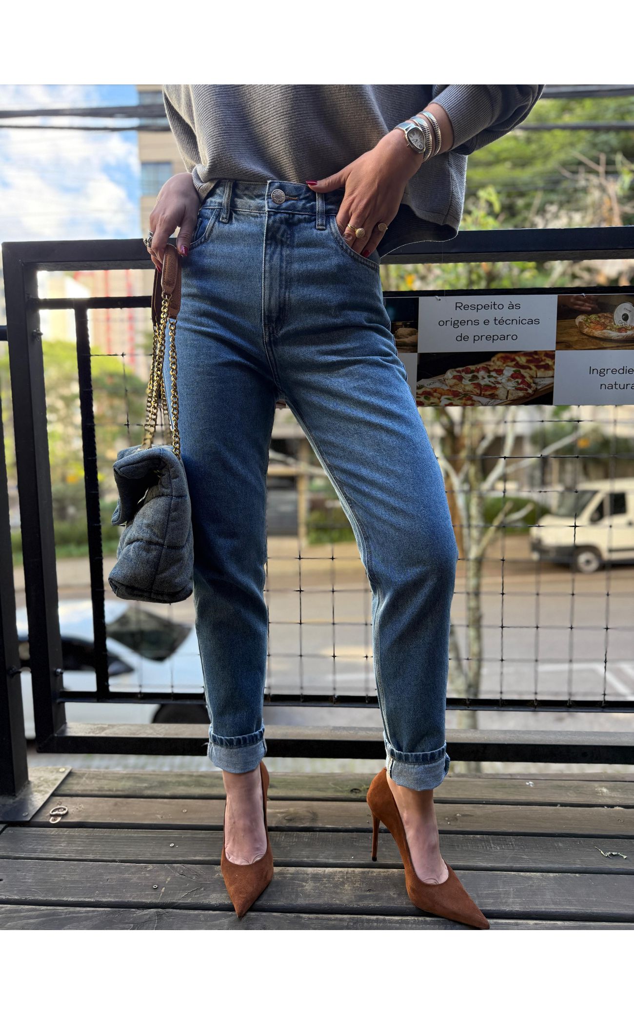 Calça Jeans Mom Classic