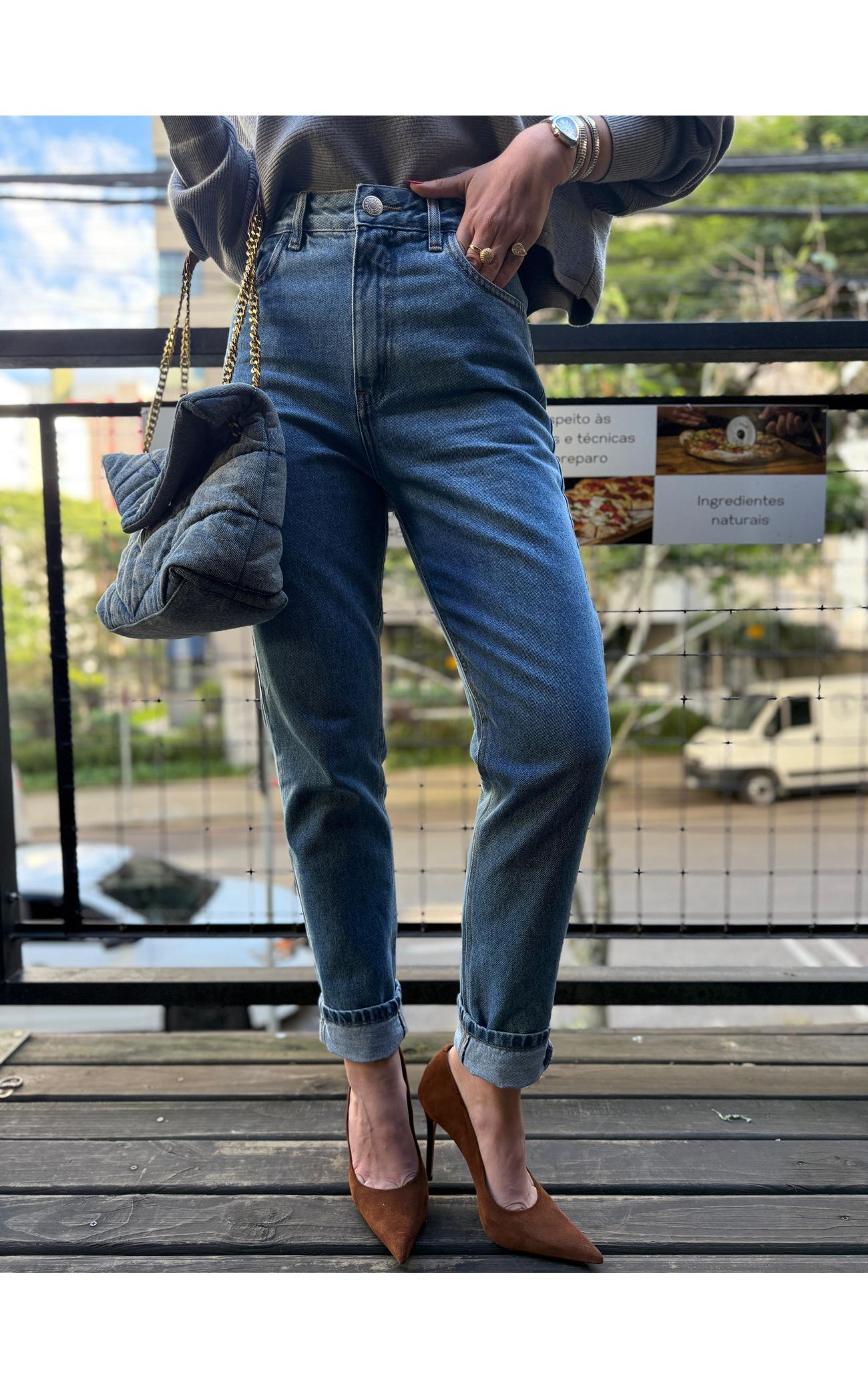 Calça Jeans Mom Classic