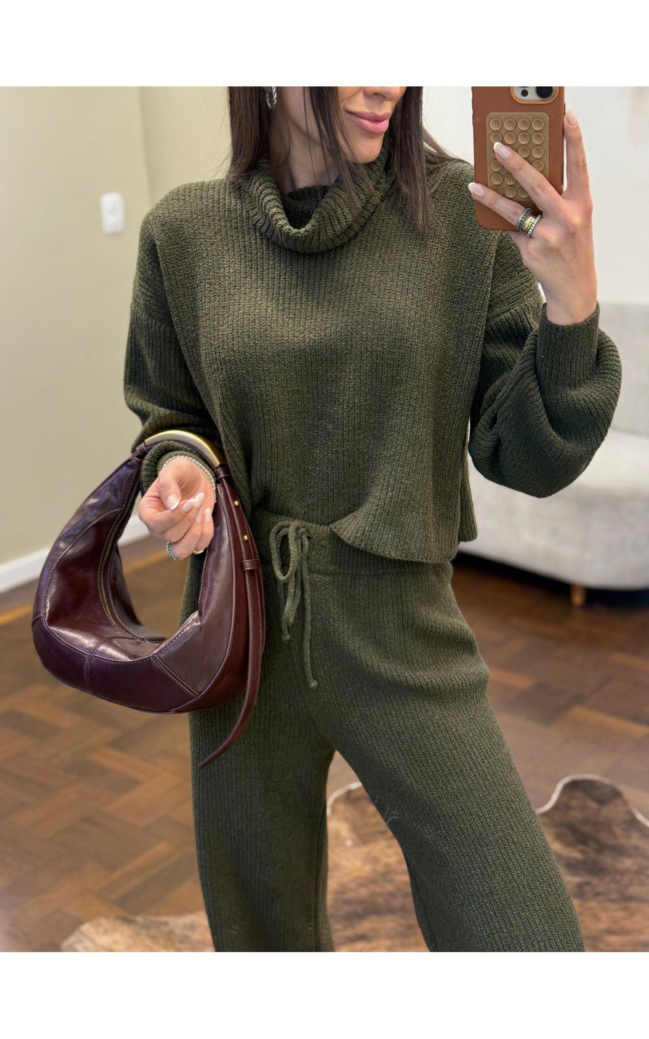 Conjunto Tricot Sibéria - Verde Militar 