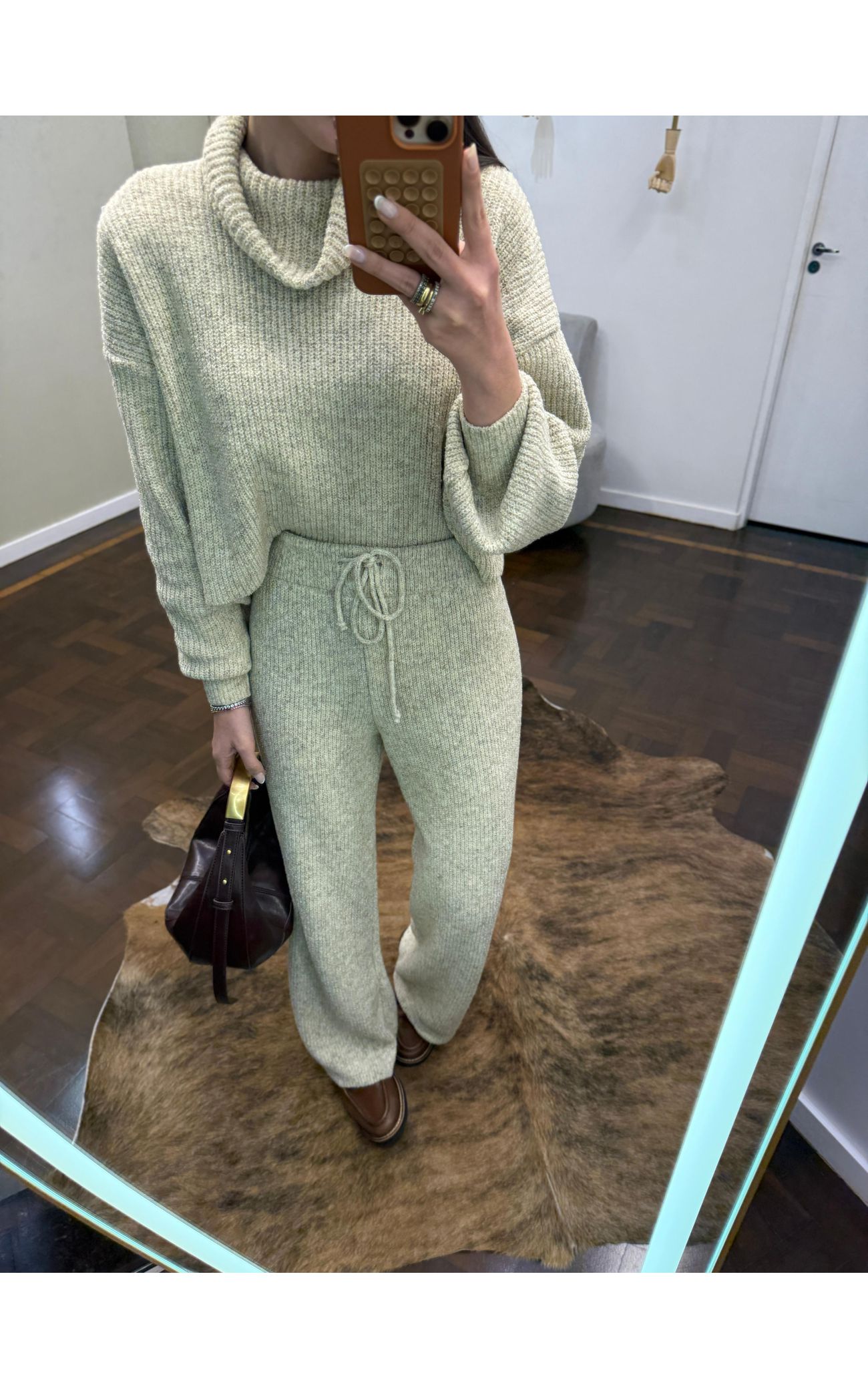 Conjunto Tricot Sibéria - Areia 