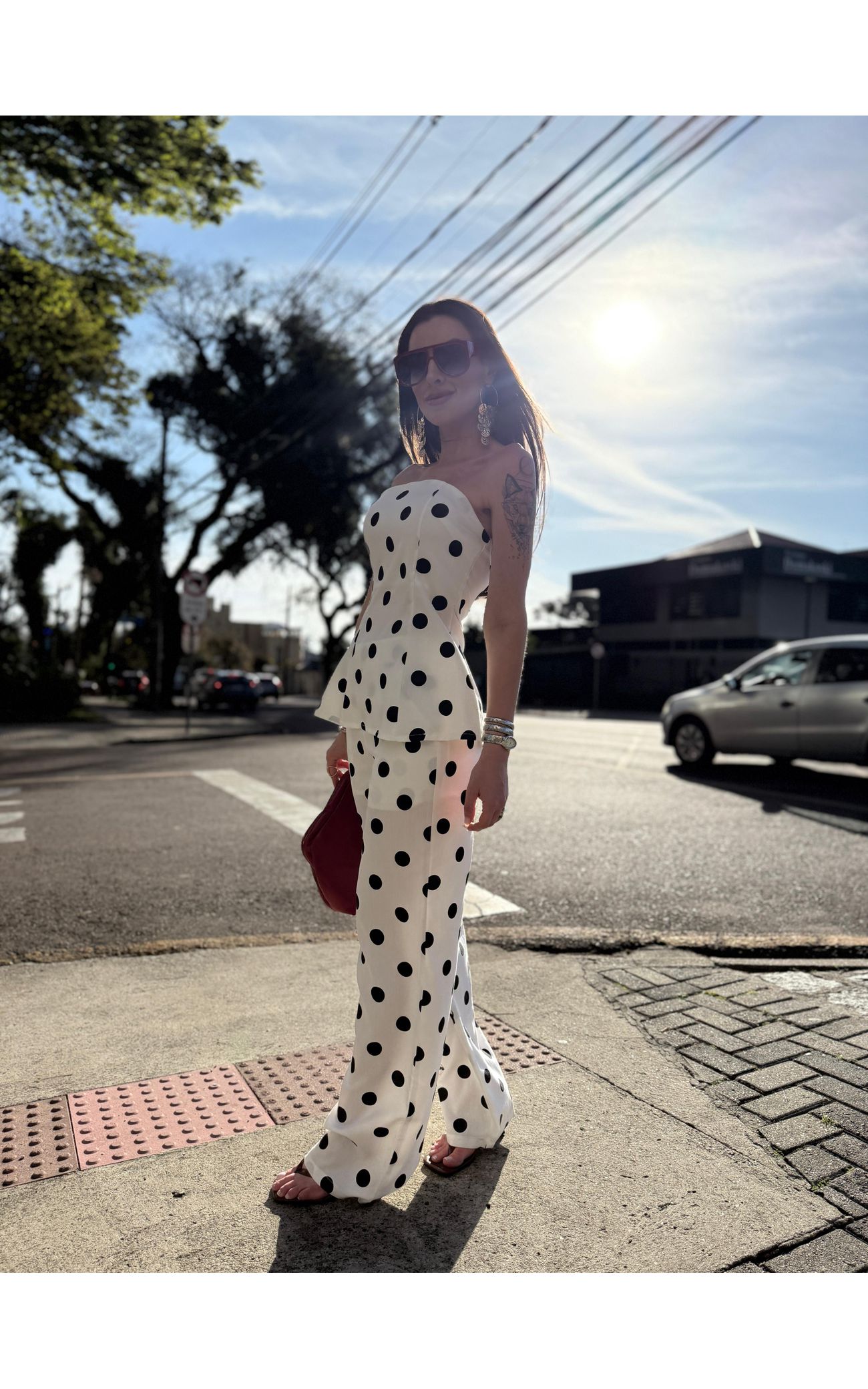 Conjunto Alfaiataria Poá Nathalie - Branco 