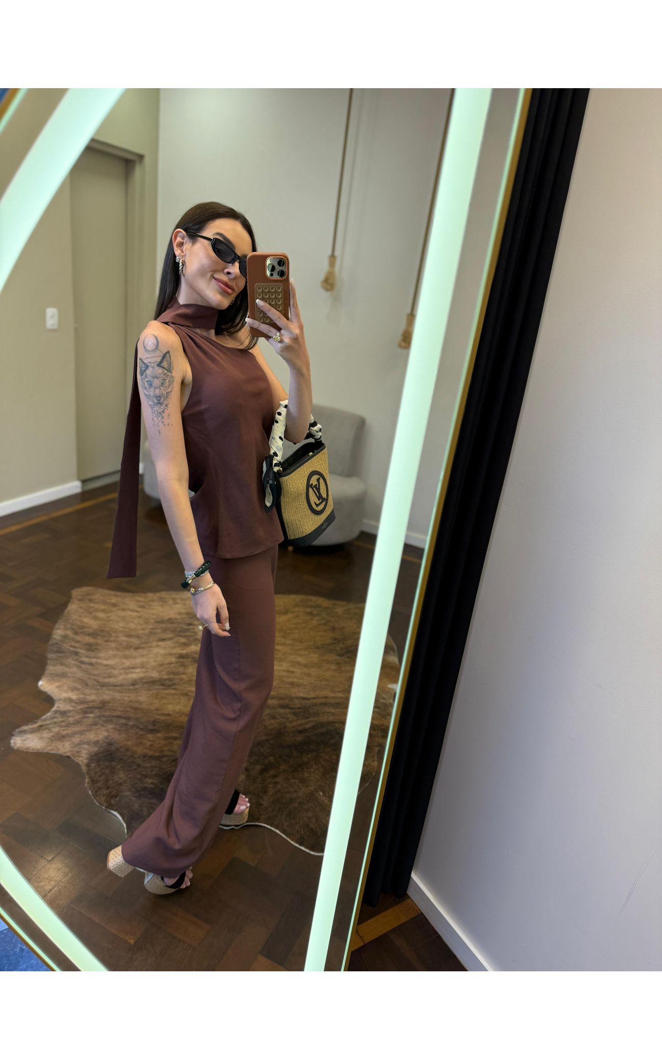 Conjunto Marianna - Marrom 