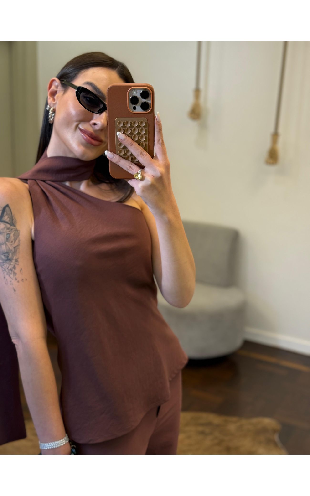 Conjunto Marianna - Marrom 