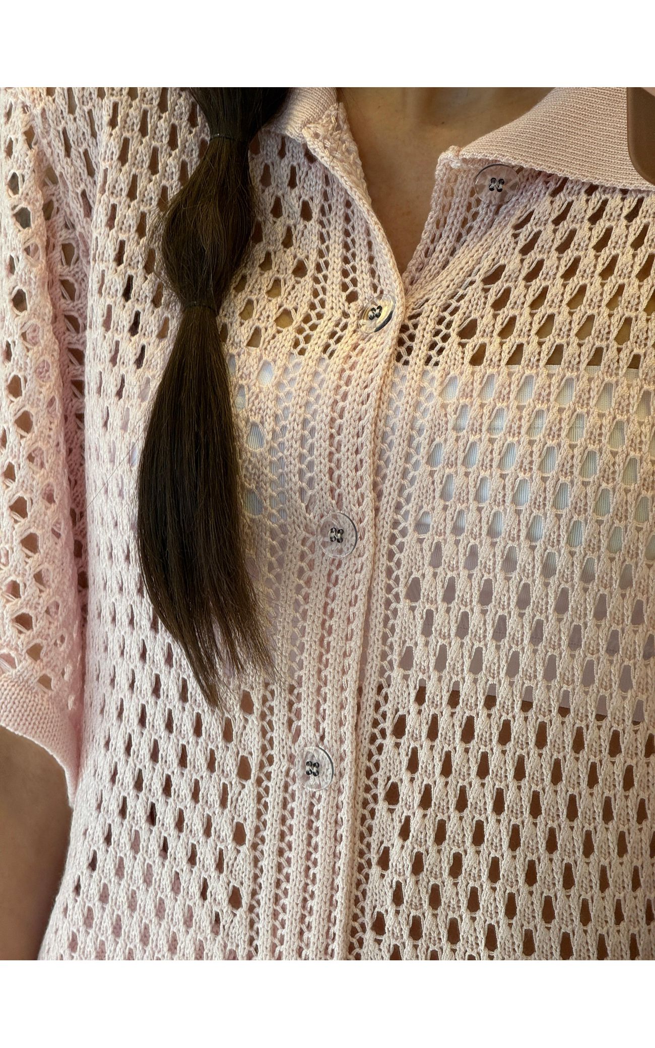 Conjunto Tricot Luísa - Rosa Bebê 