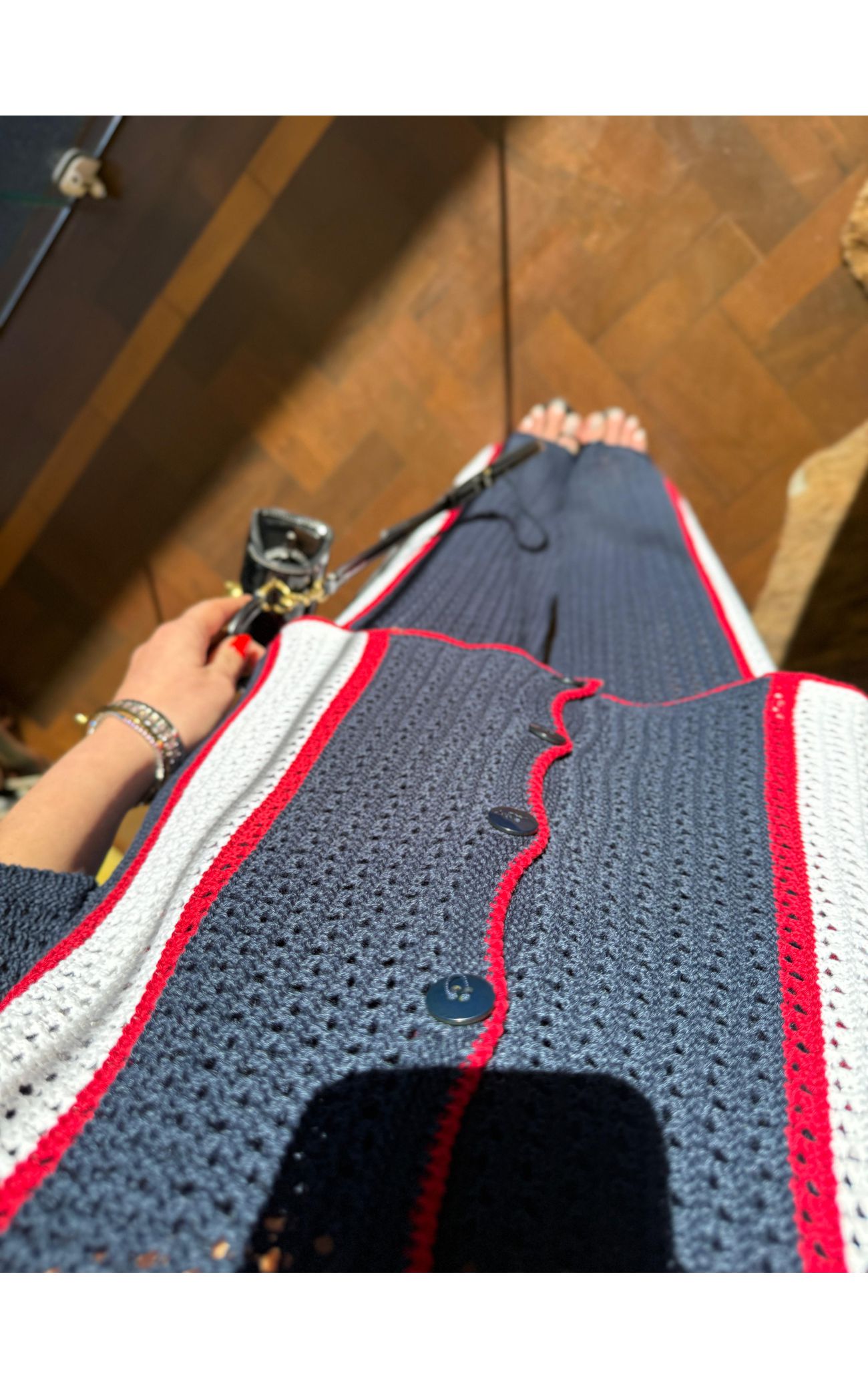 Conjunto Tricot Louise - Azul Marinho 