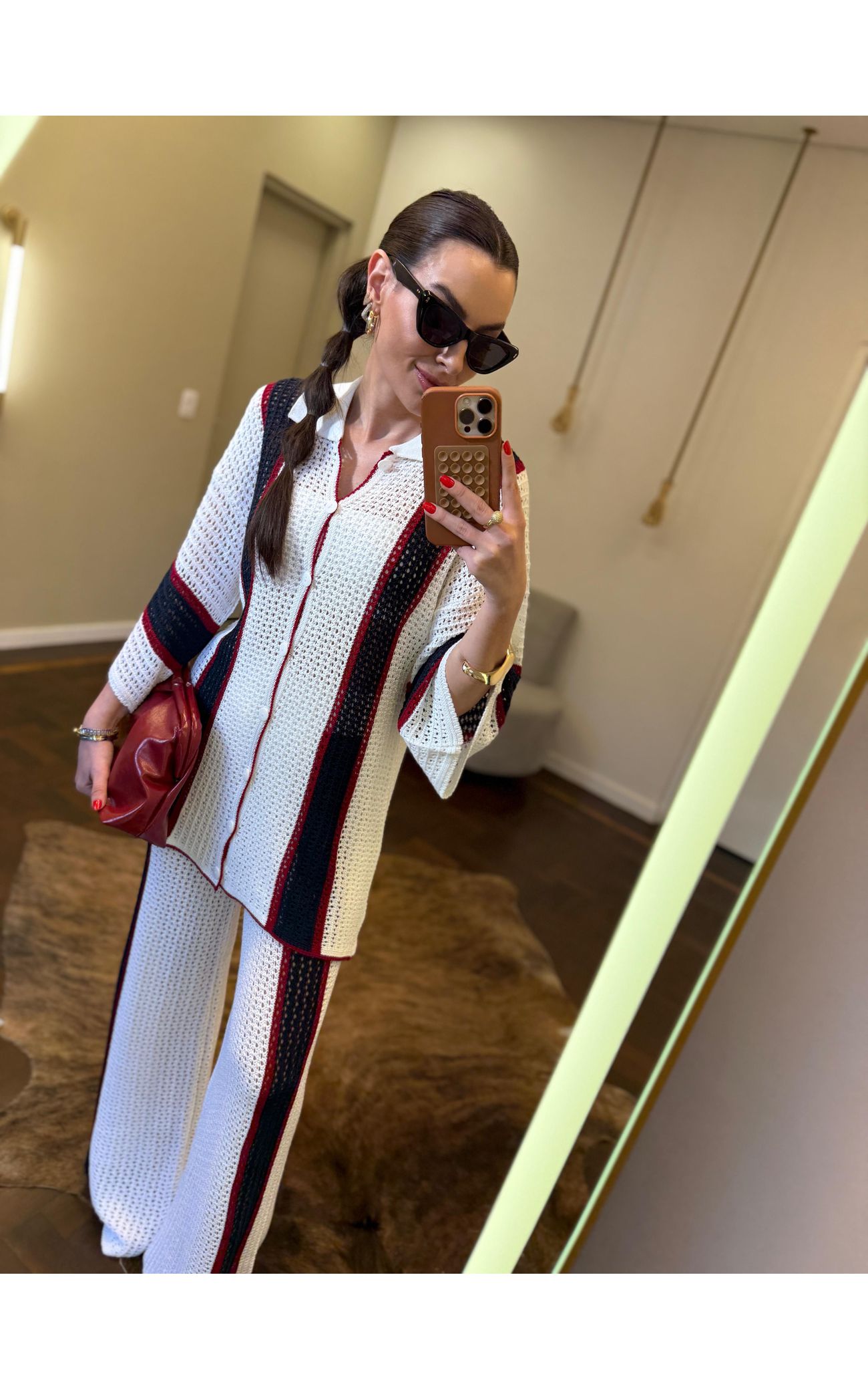 Conjunto Tricot Louise - Branco 