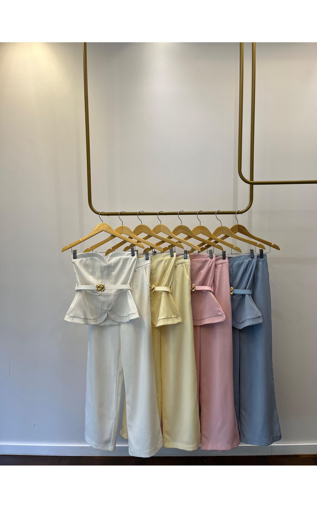 Conjunto Alfaiataria Camélia - Amarelo Manteiga