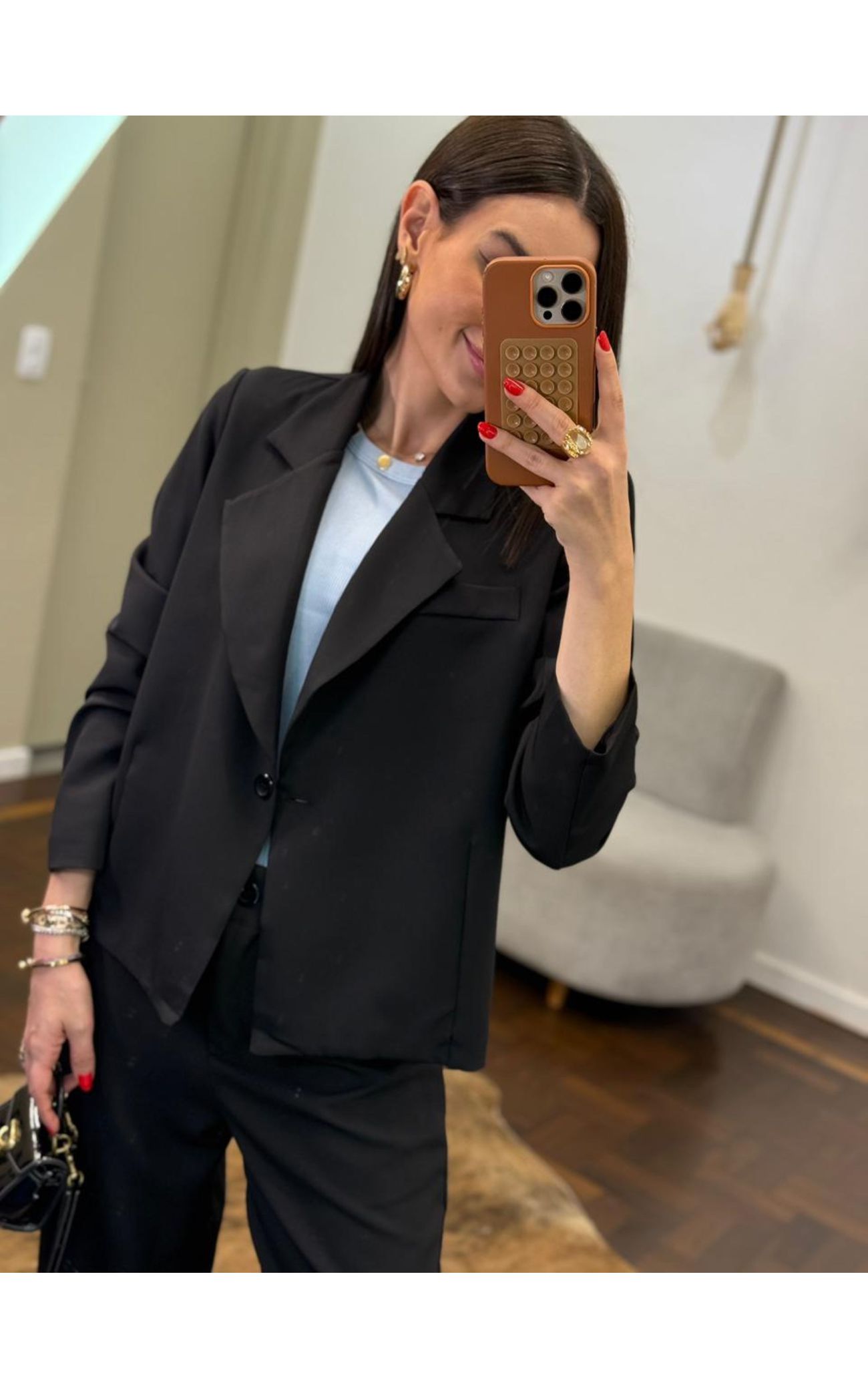 Conjunto Alfaiataria Lya - Preto 