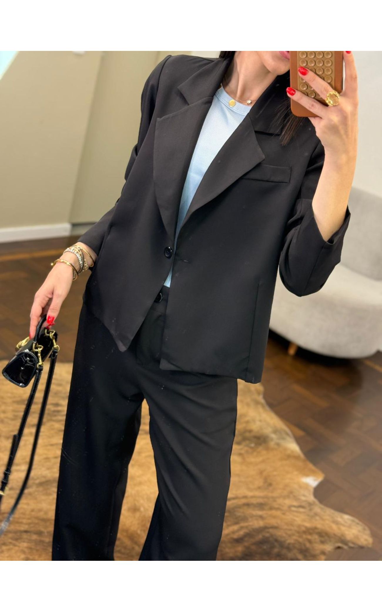 Conjunto Alfaiataria Lya - Preto 