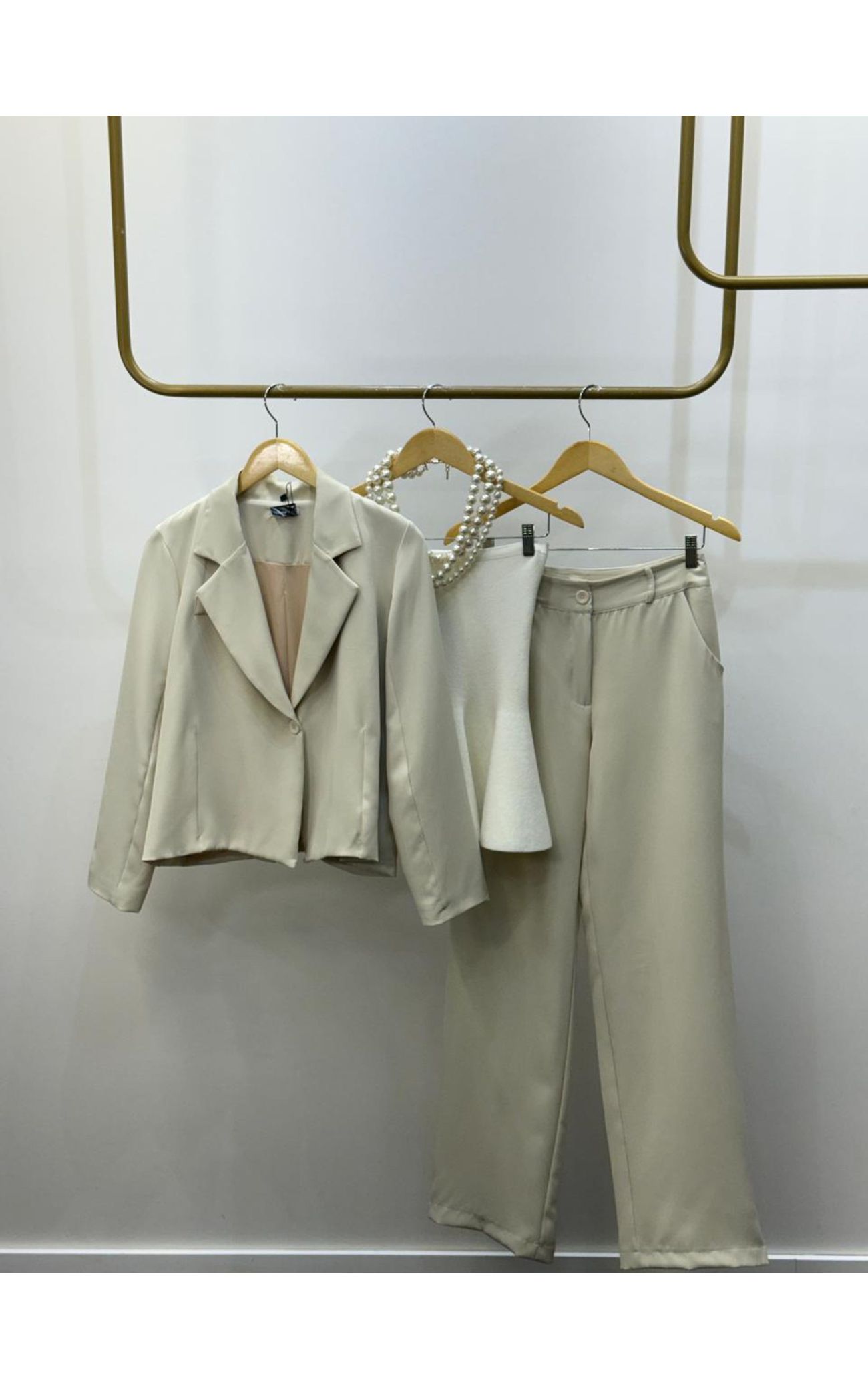 Conjunto Alfaiataria Lya - Off White