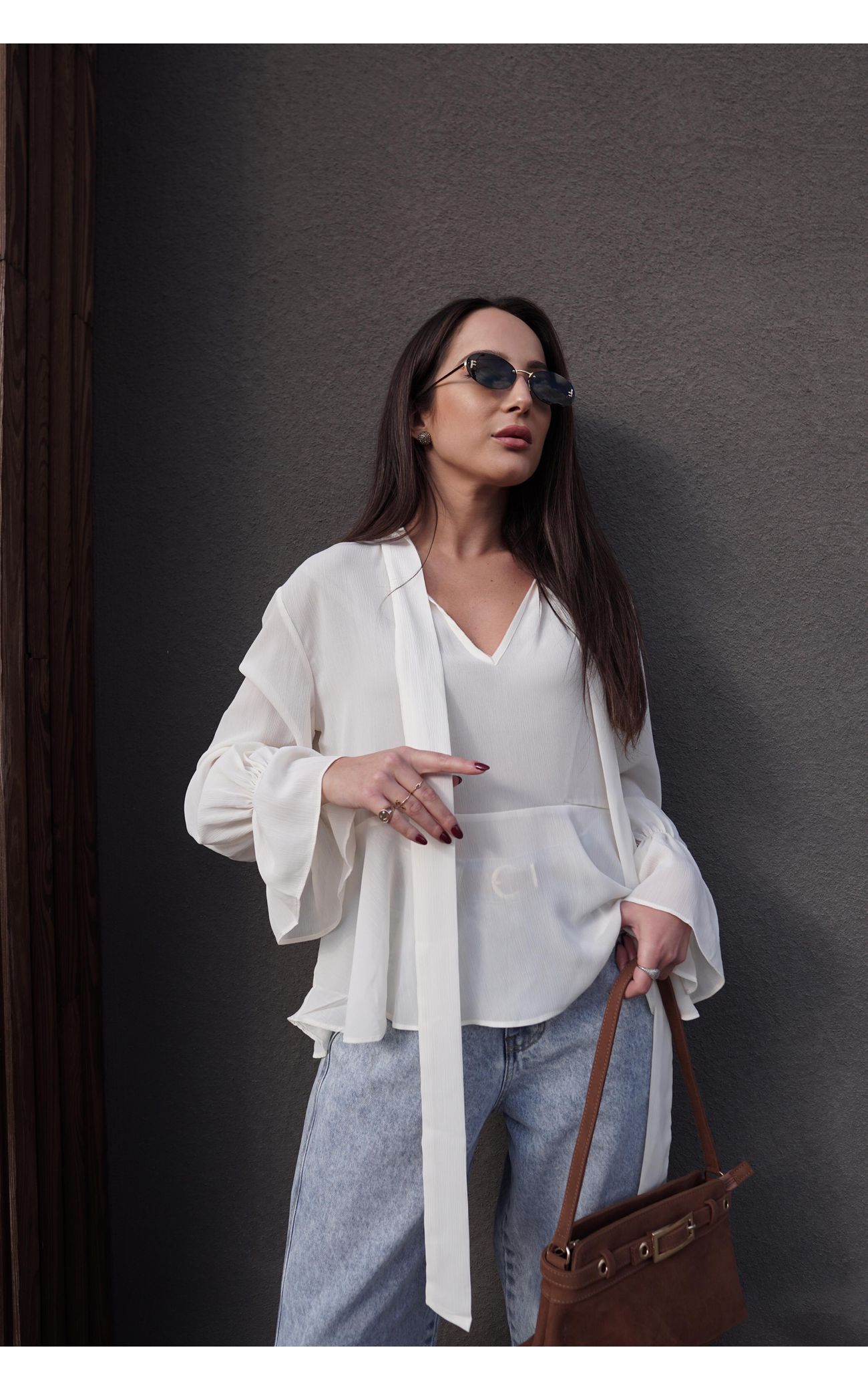 Camisa Laço Magnólia - Off White 