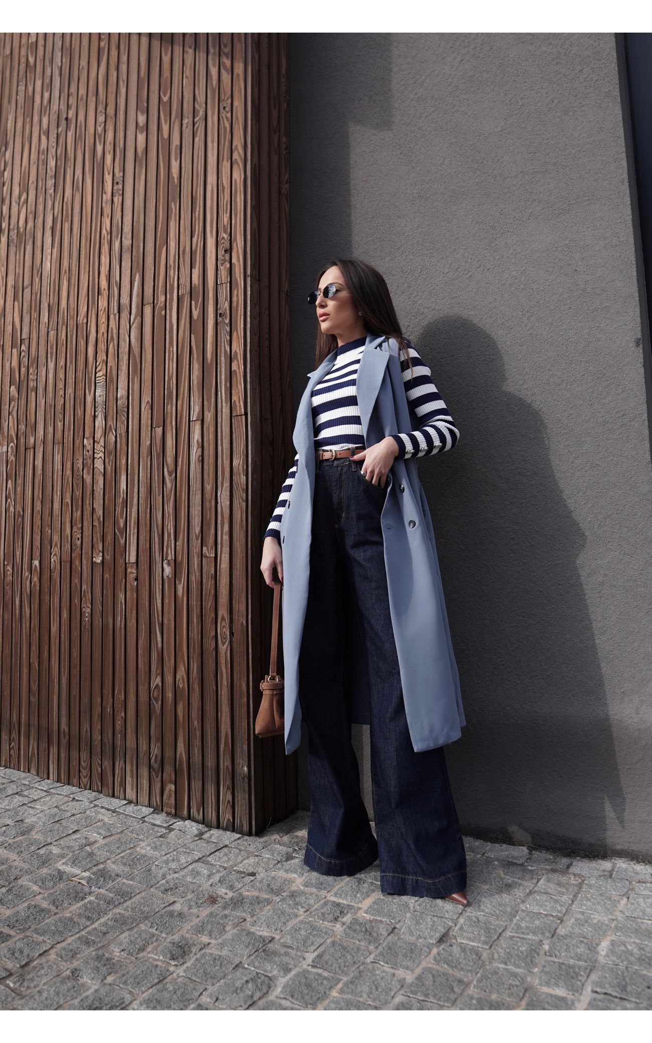 Vestido Alfaiataria - Estética Trench Coat - Preto 