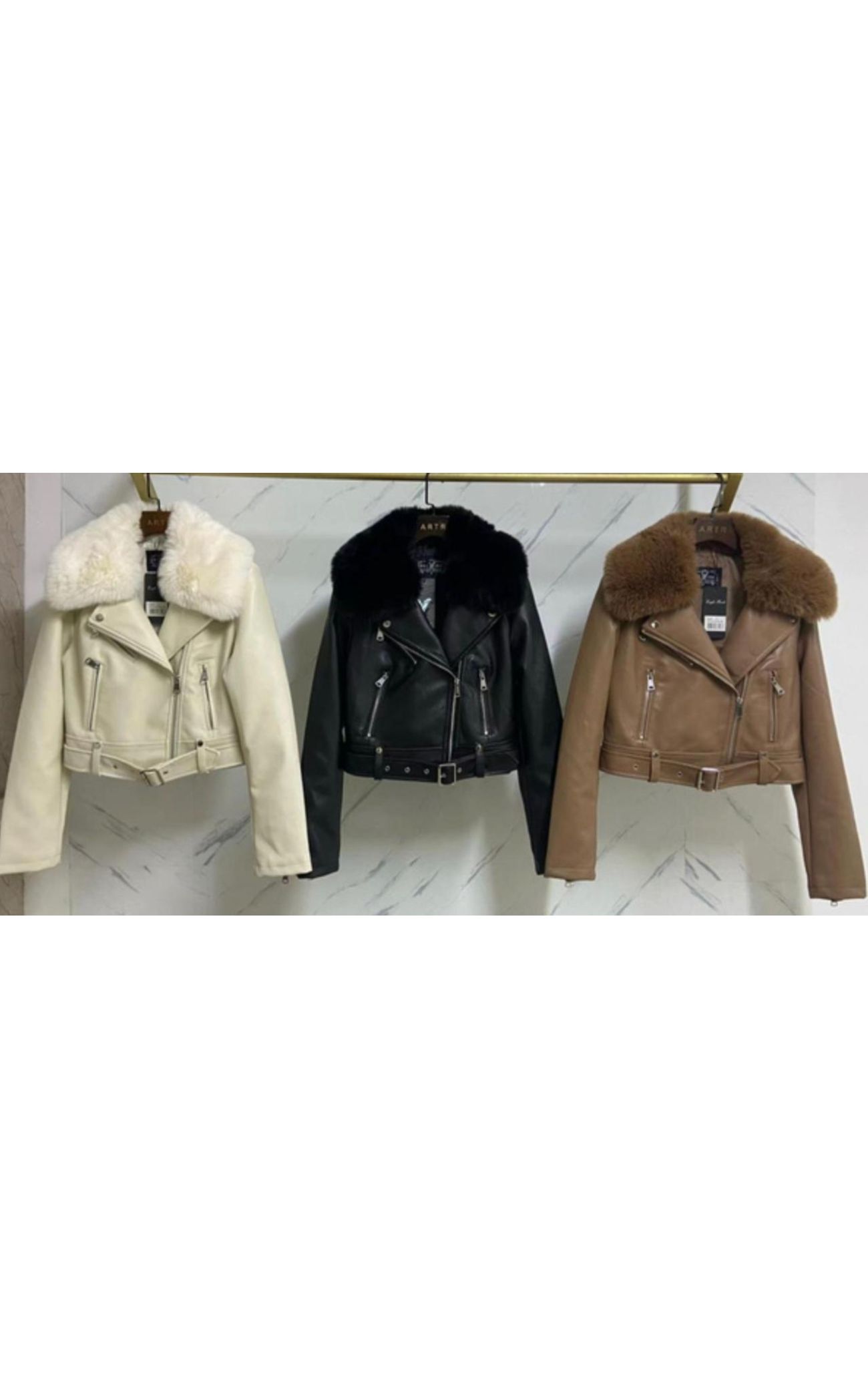 Jaqueta Couro Biker - Preta 