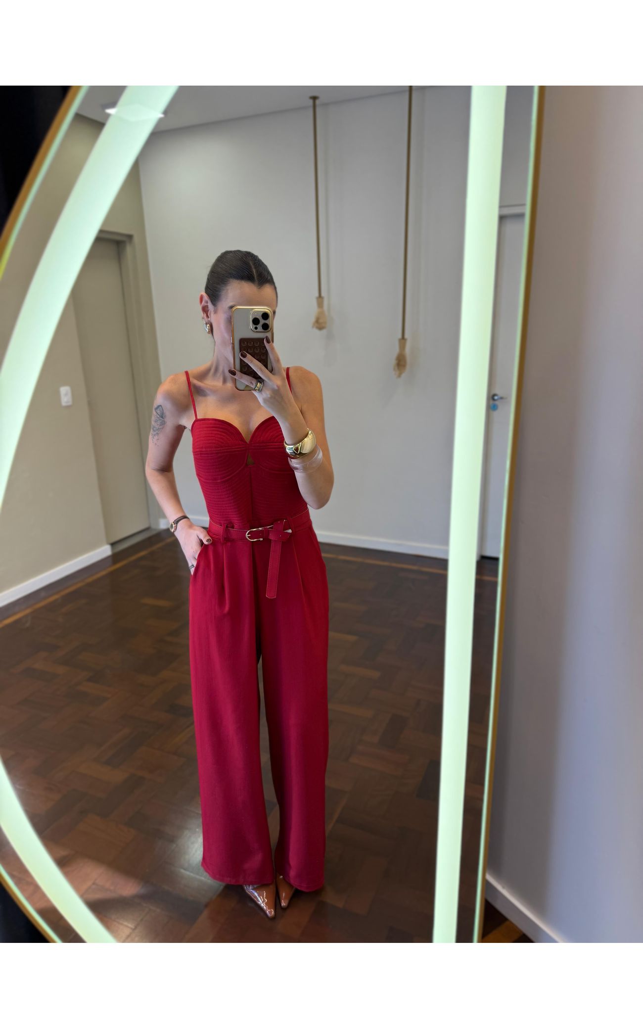 Macacão Corselet Bardo - Vermelho 