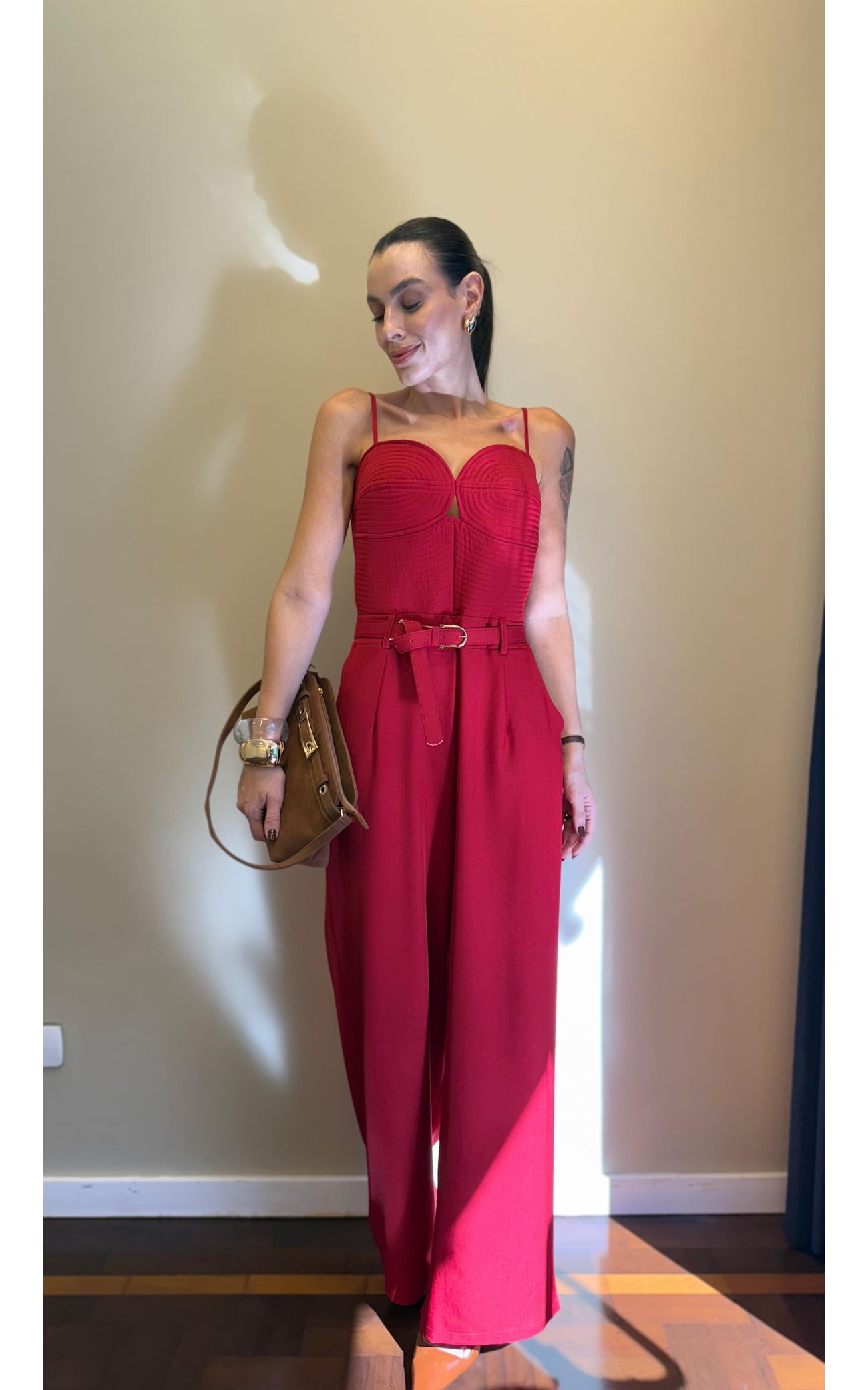 Macacão Corselet Bardo - Vermelho 