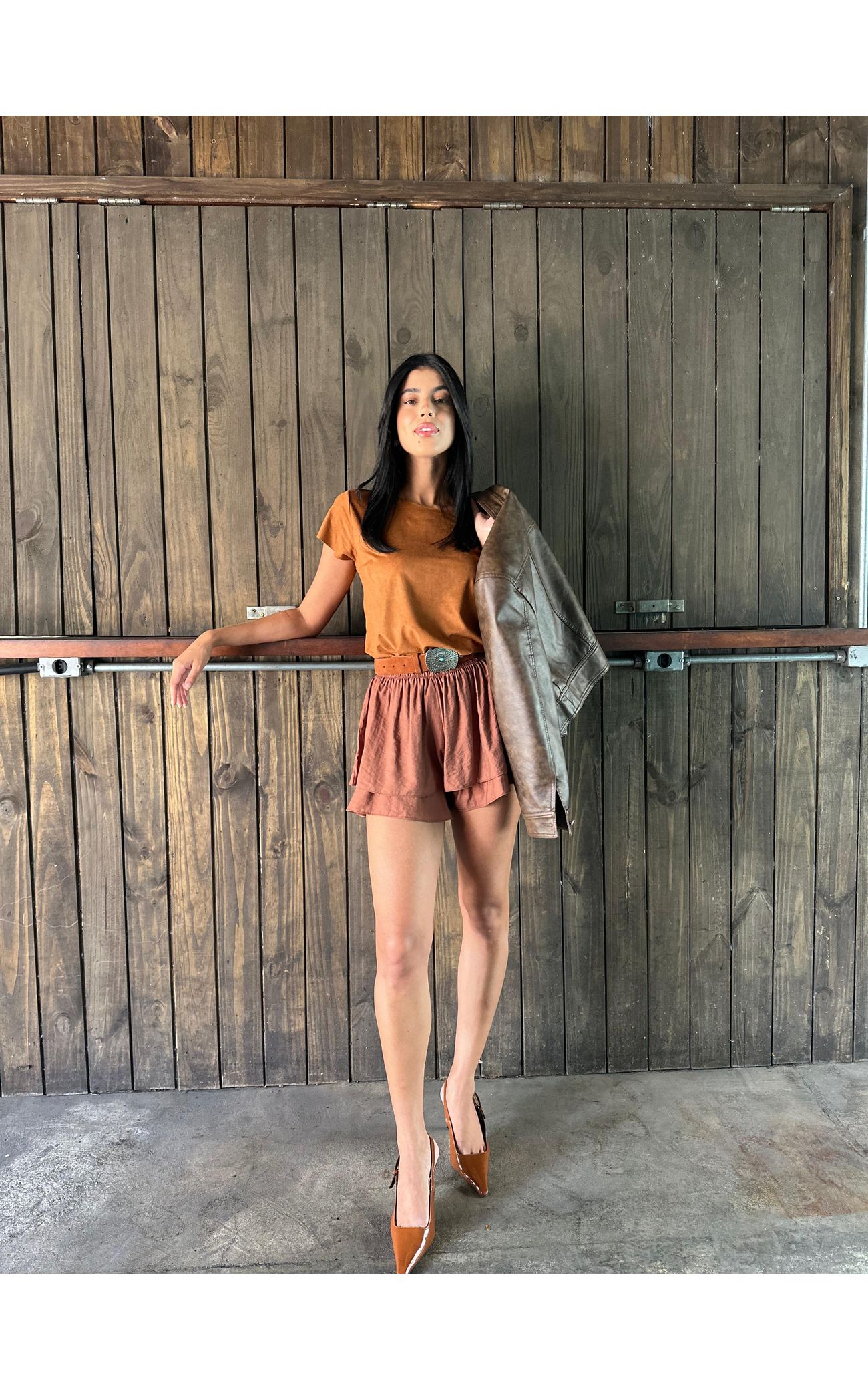 Shorts Camadas Barcelona - Uva