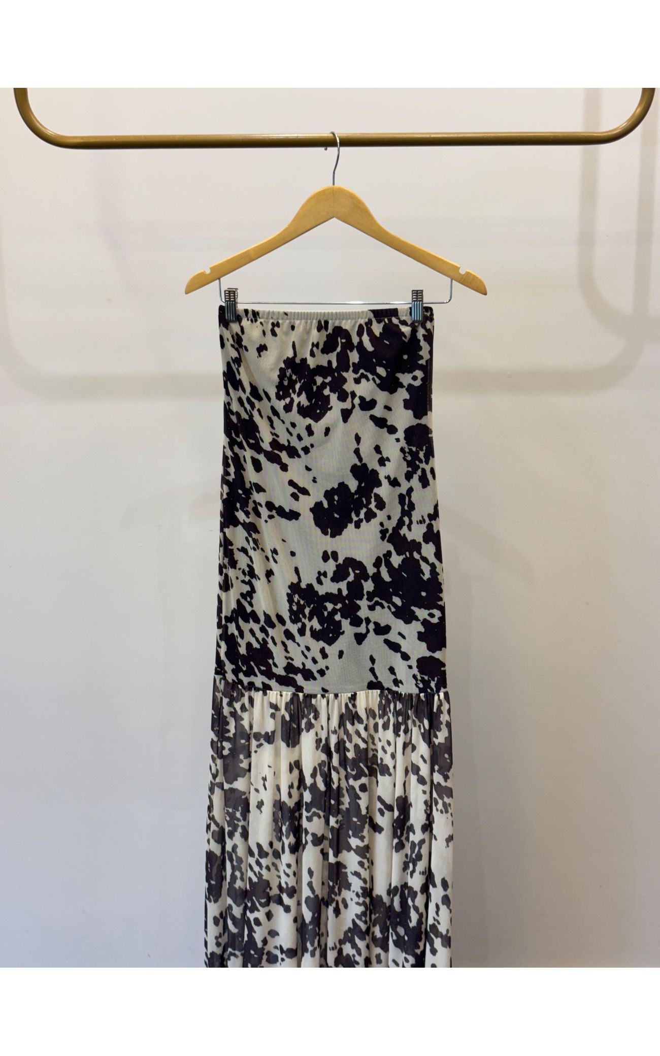 Vestido Tulê Tomara Que Caia - COW PRINT 