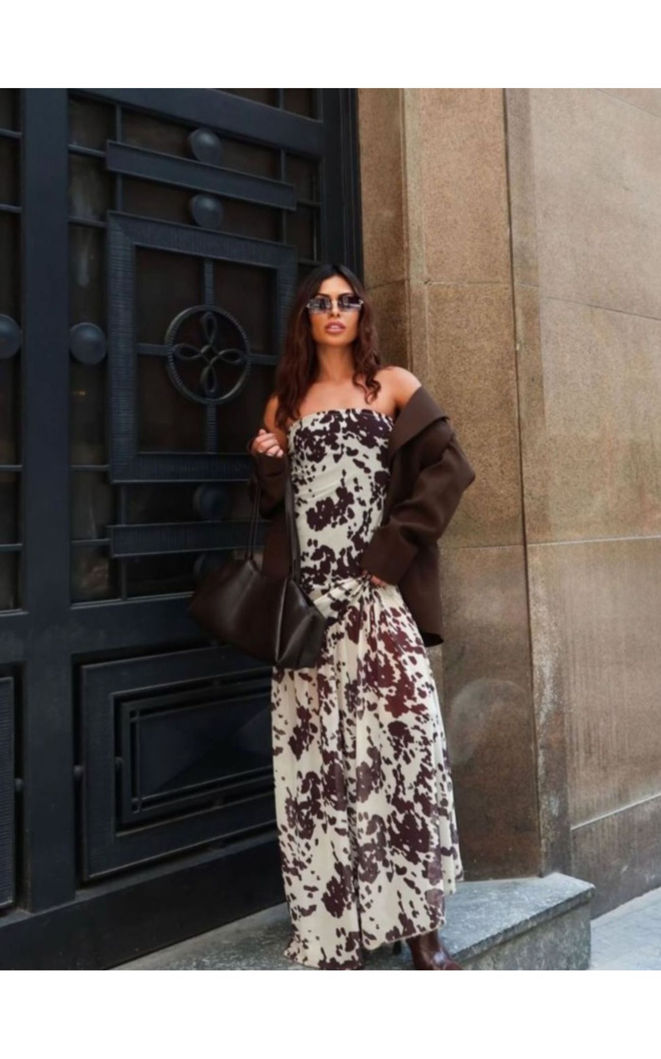 Vestido Tulê Tomara Que Caia - COW PRINT 