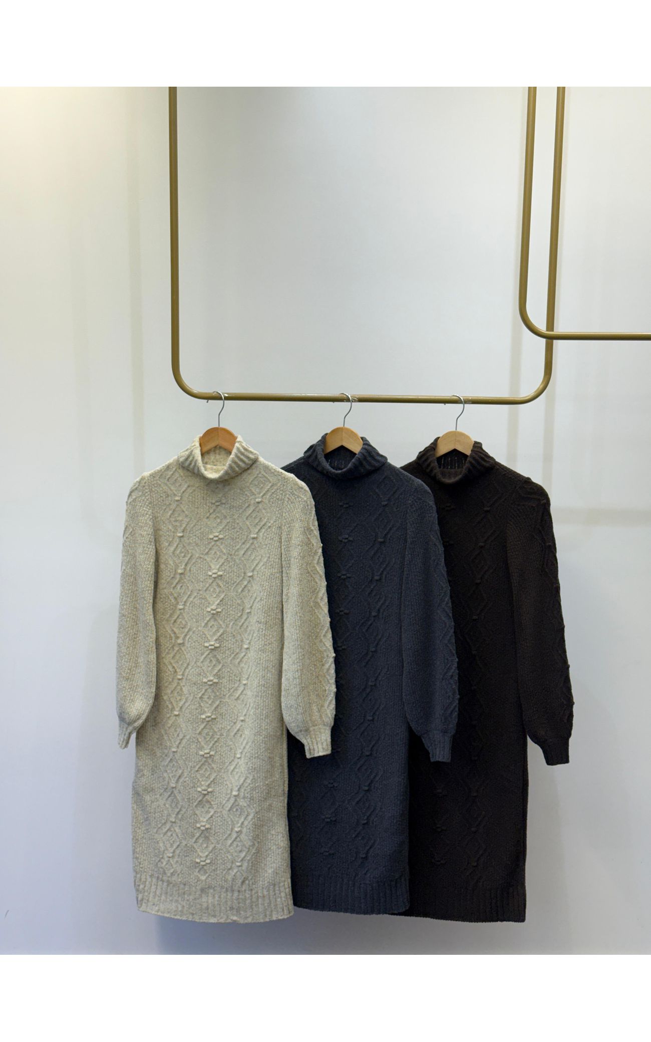 Vestido Tricot Dinamarca - Marrom Café 